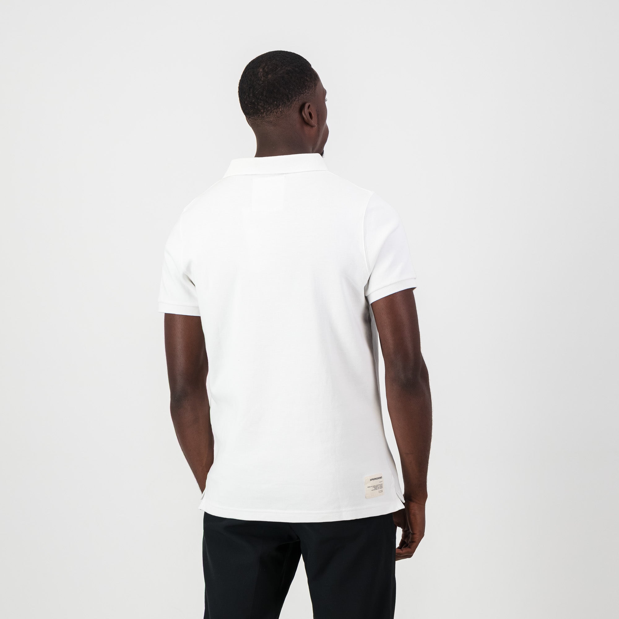 Springboks Pop Badge SS Polo-White