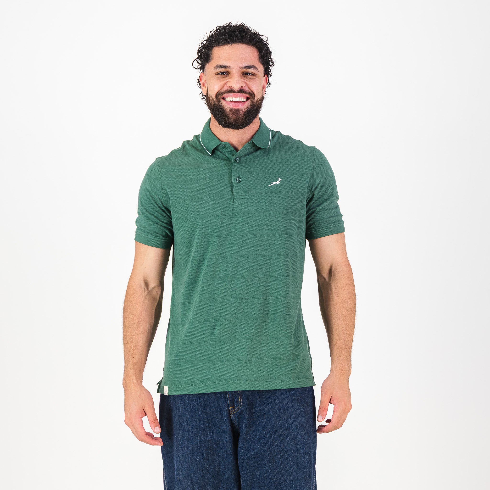 Springboks Golf SS Polo-OS Green