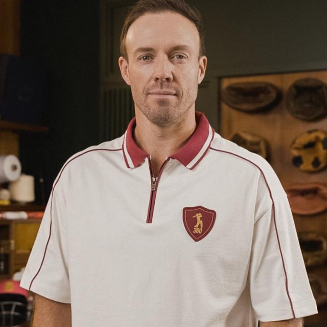 AB de Villiers 360 Crest Oversized Cricket Jersey - Old School