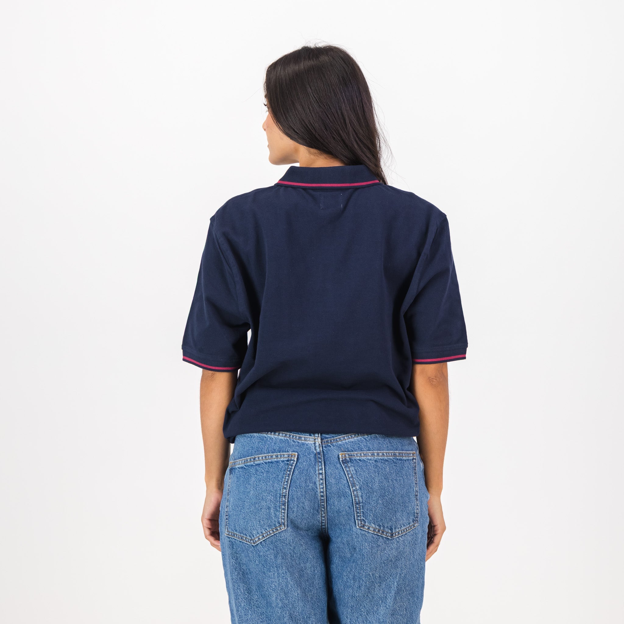 AB de Villiers 360 Small Logo Short Sleeve Polo Navy - Old School