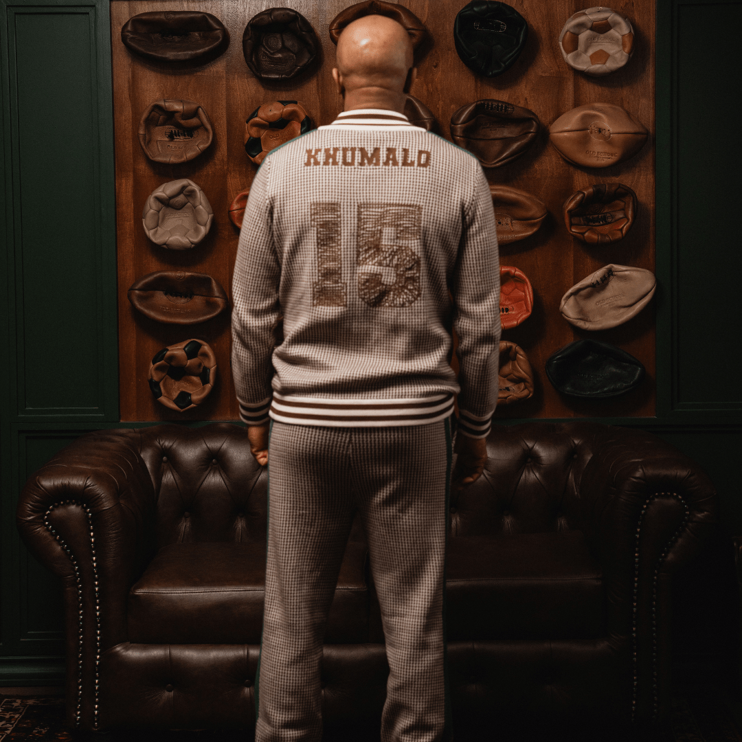 Doctor Khumalo Knitted Track Pants - Ivory - Old School