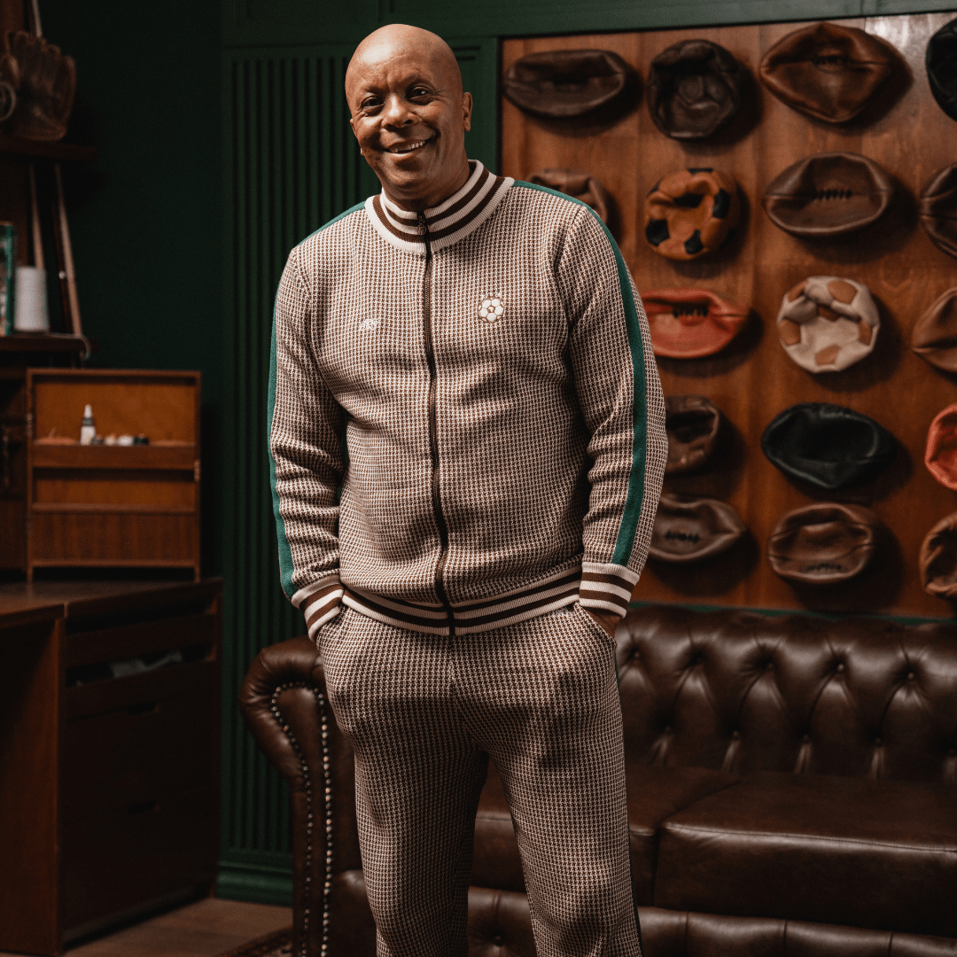 Doctor Khumalo Knitted Track Pants - Ivory - Old School