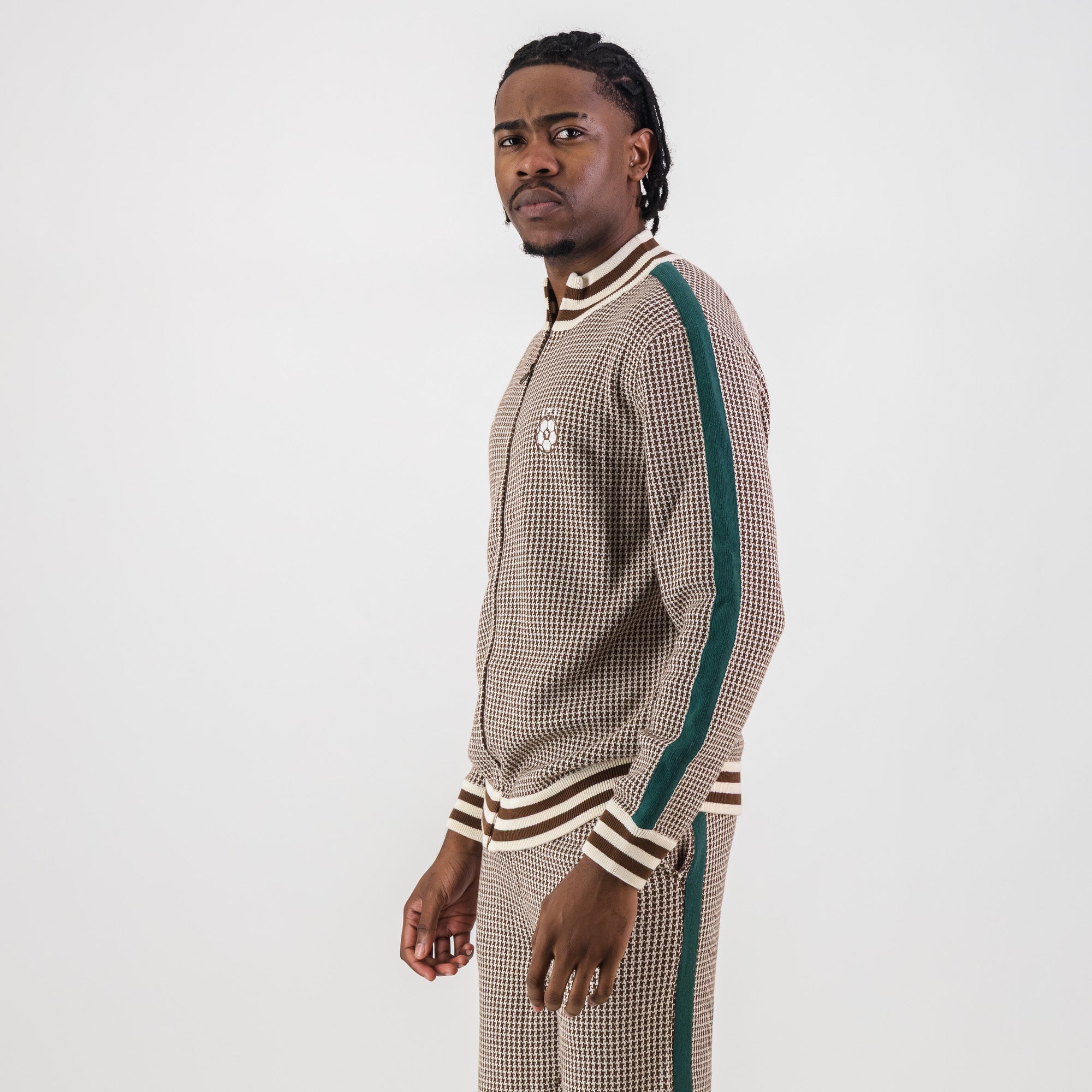 Doctor Khumalo Zip Through Knit Jersey - Ivory - Old School