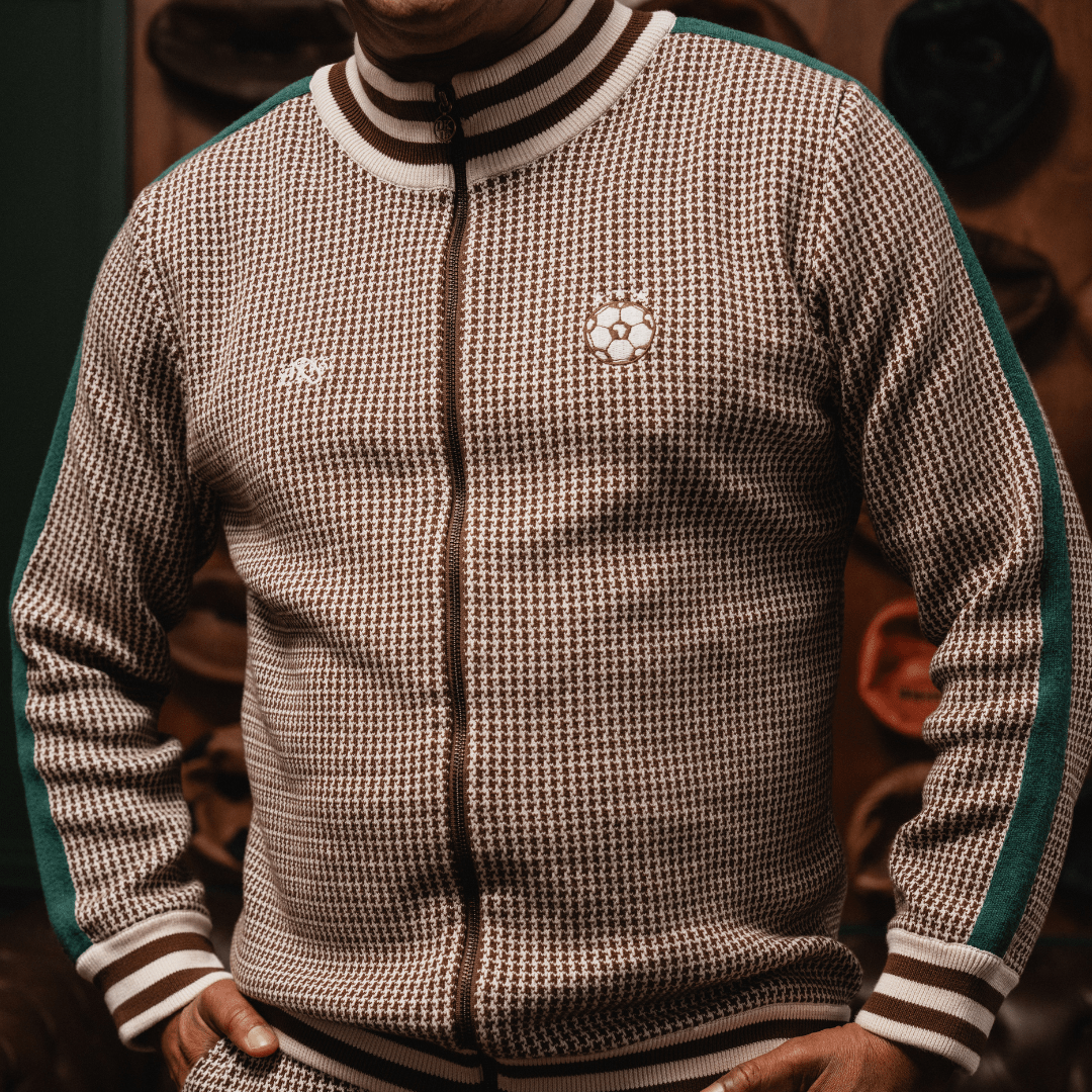 Doctor Khumalo Zip Through Knit Jersey - Ivory - Old School
