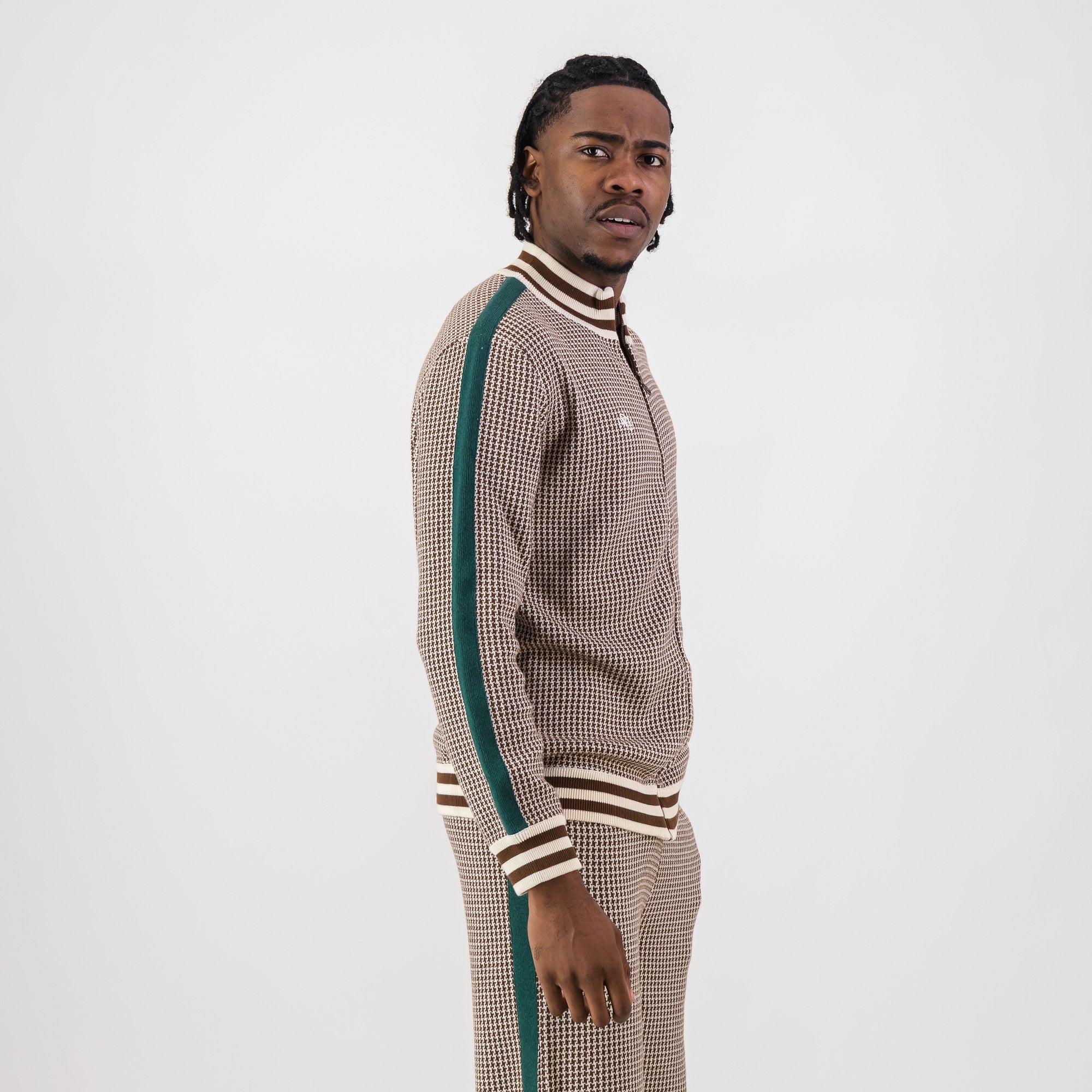 Doctor Khumalo Zip Through Knit Jersey - Ivory - Old School