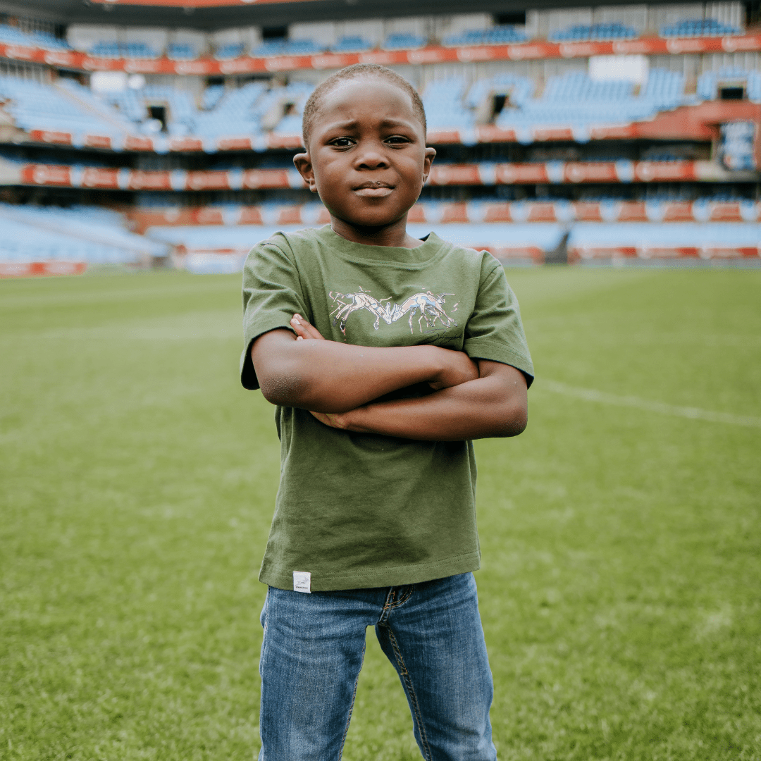 Graffiti Springboks Kids Crew Tee - Old School