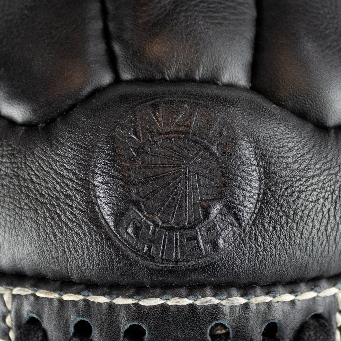 Kaizer Chiefs Leather Soccer Ball - Black - Old School