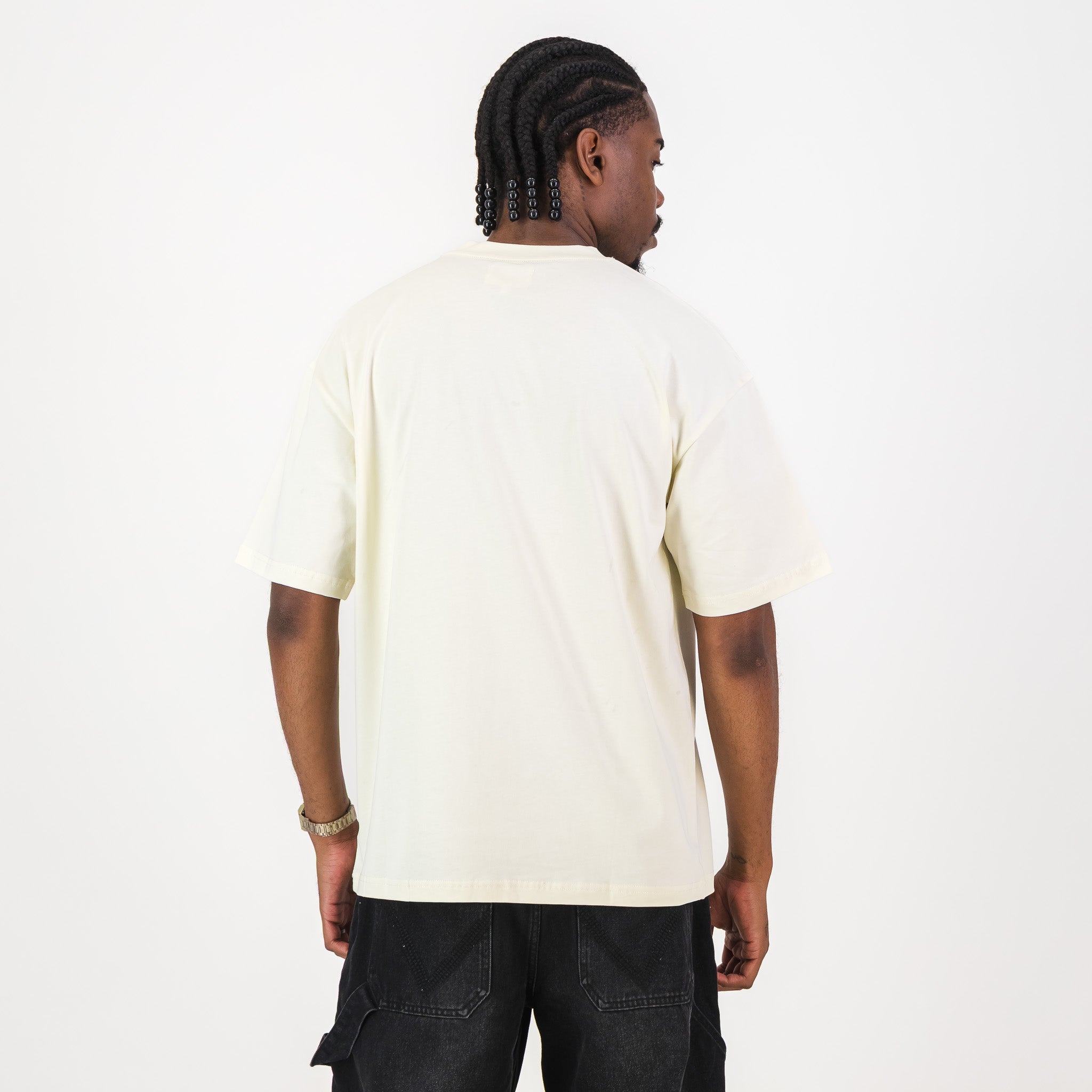 Manchester City Vintage Crest Boxy Tee - Cloud Dancer - Old School