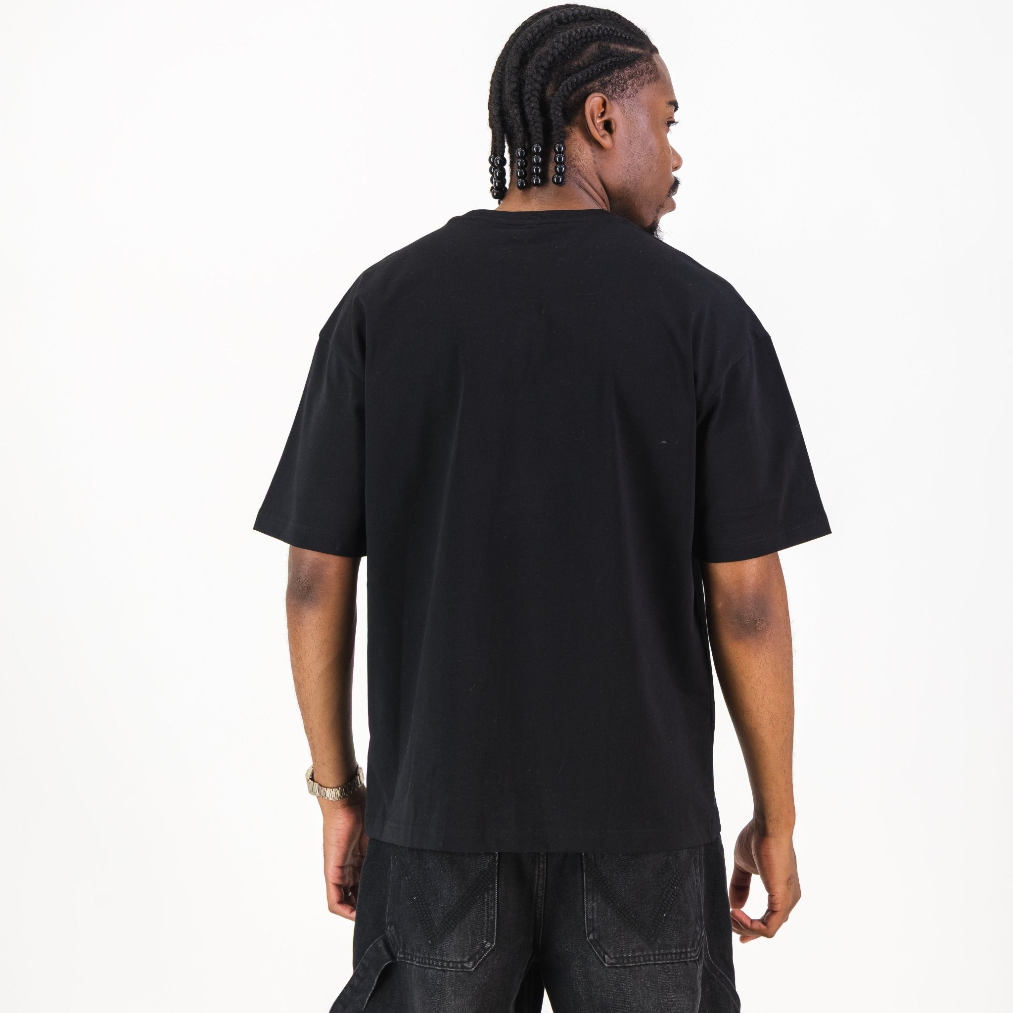 NBA Chicago Bulls Boxy Tee - Black - Old School