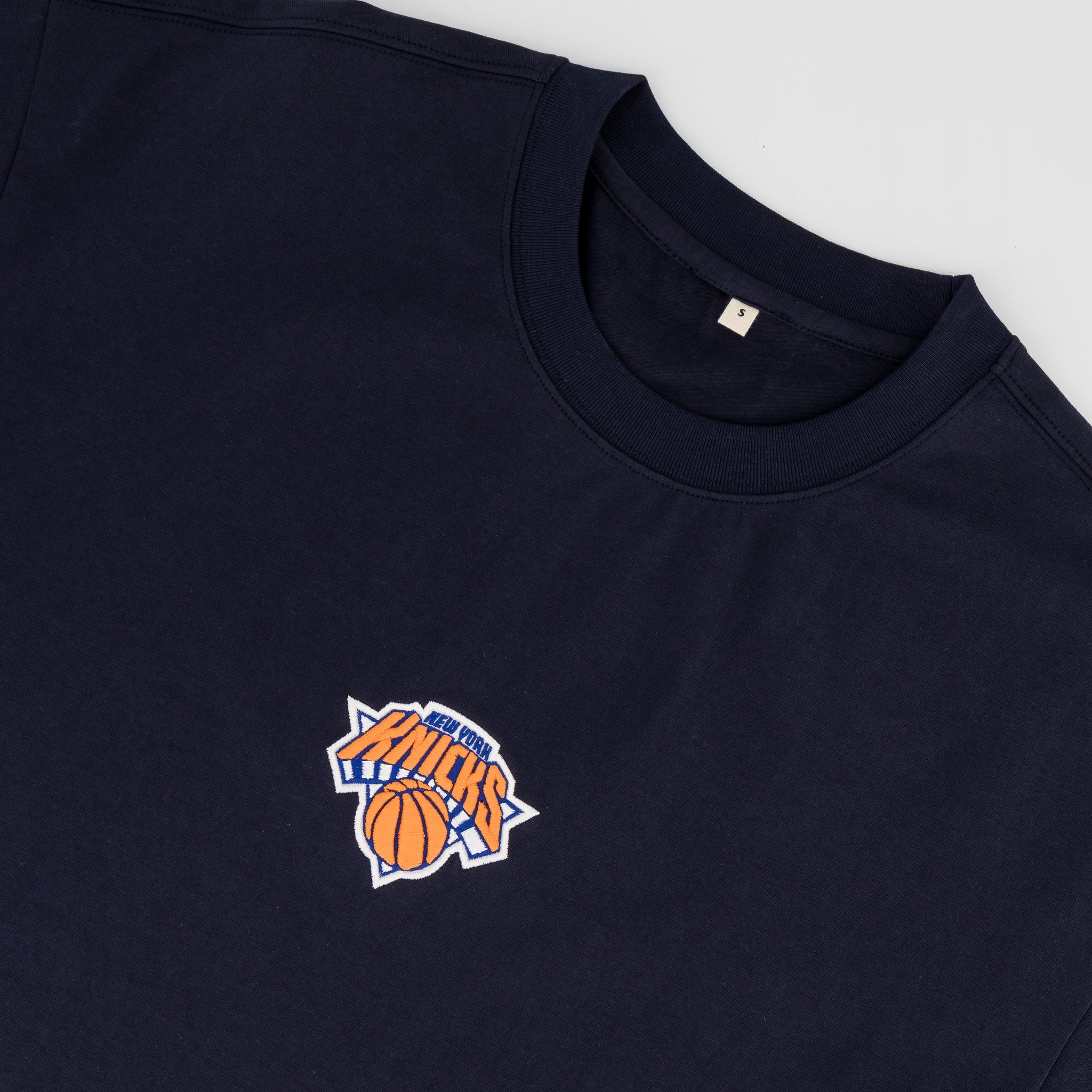 NBA New York Knicks Boxy Tee - Navy - Old School