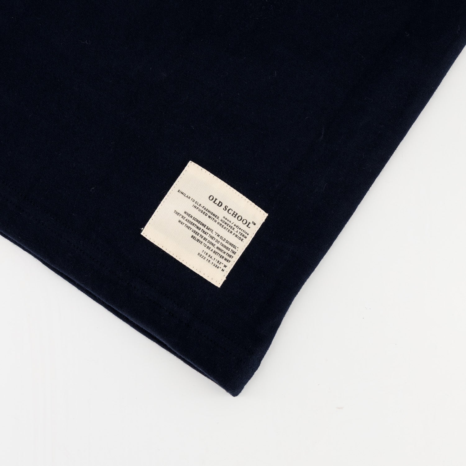 Old School HS Regular Crew Tee - Navy - Old School