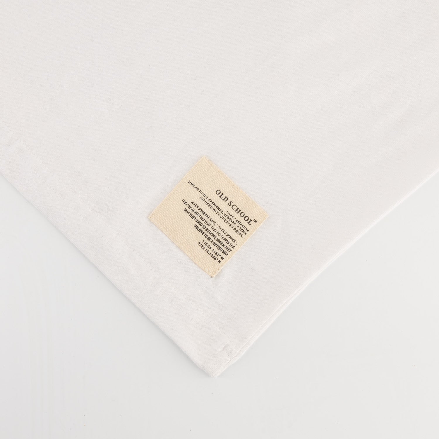 Old School HS Regular Crew Tee - White - Old School