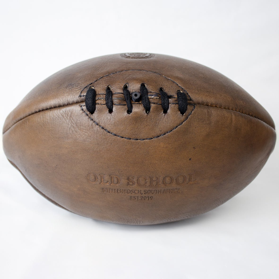 Old School Rugby Ball - Dark Brown - Old School