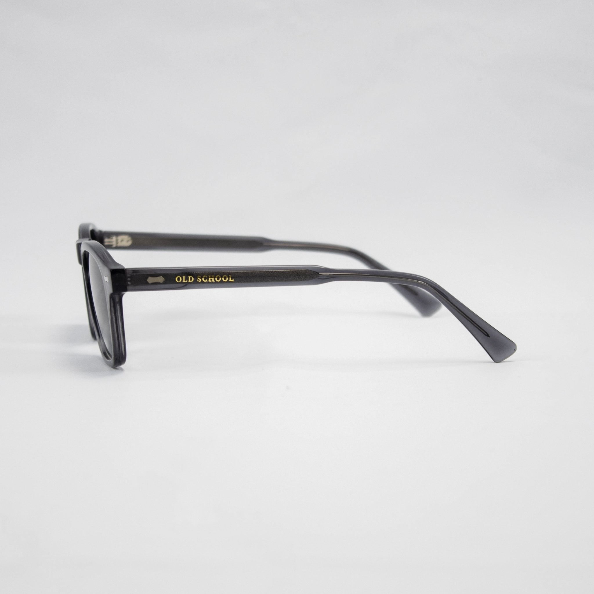 Old School Square Sunglasses - Charcoal - Old School