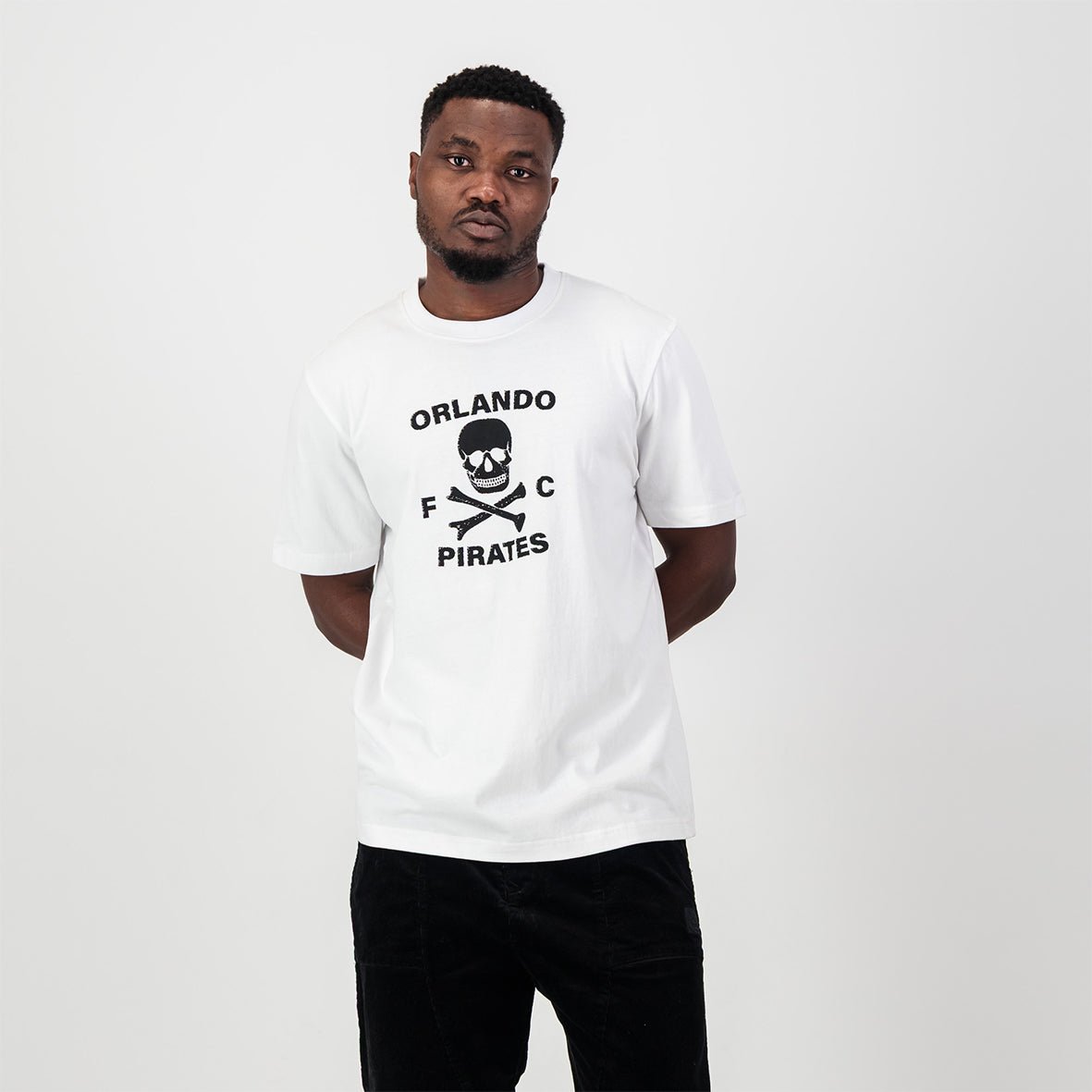 Orlando Pirates Graphic Regular Crew Tee - White - Old School