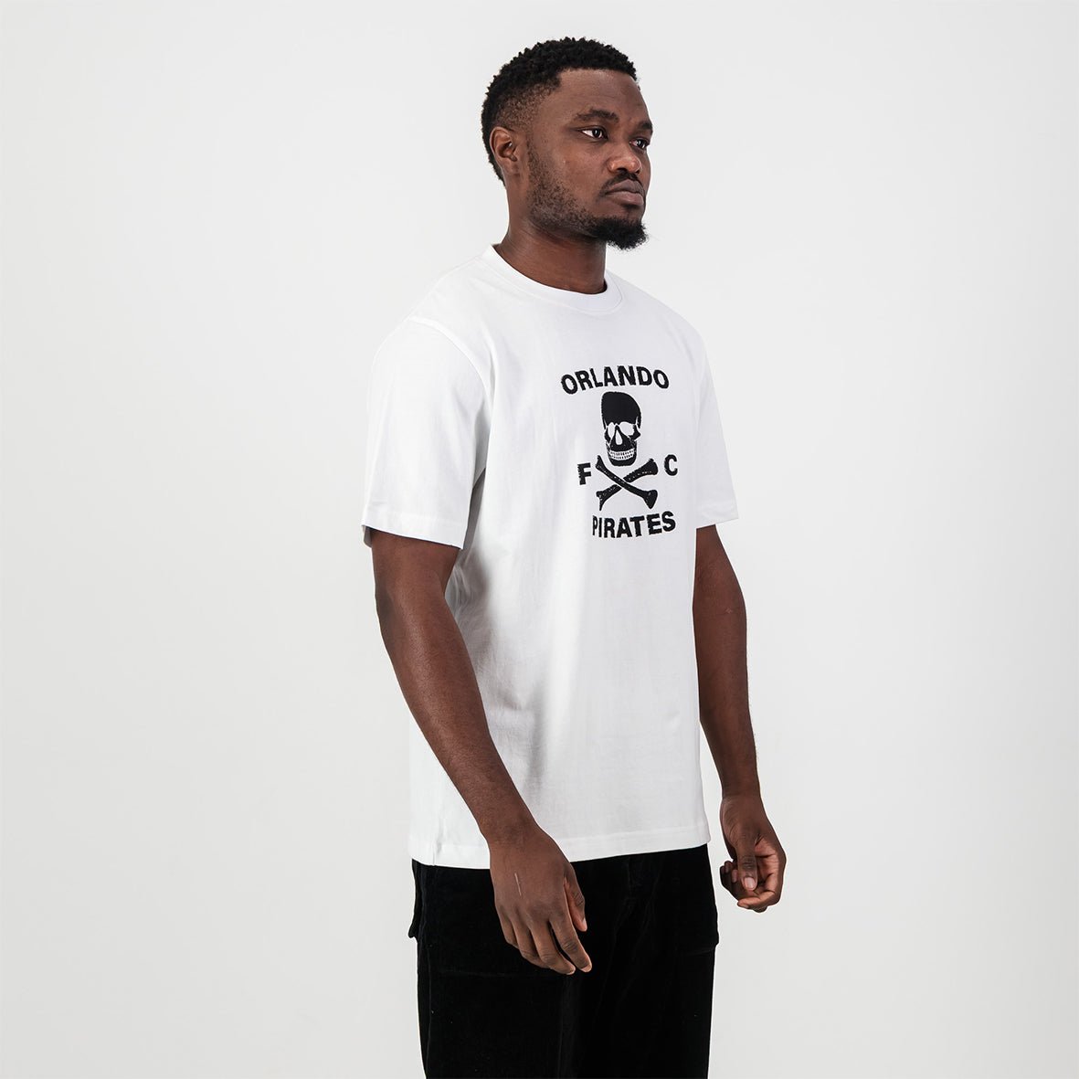 Orlando Pirates Graphic Regular Crew Tee - White - Old School