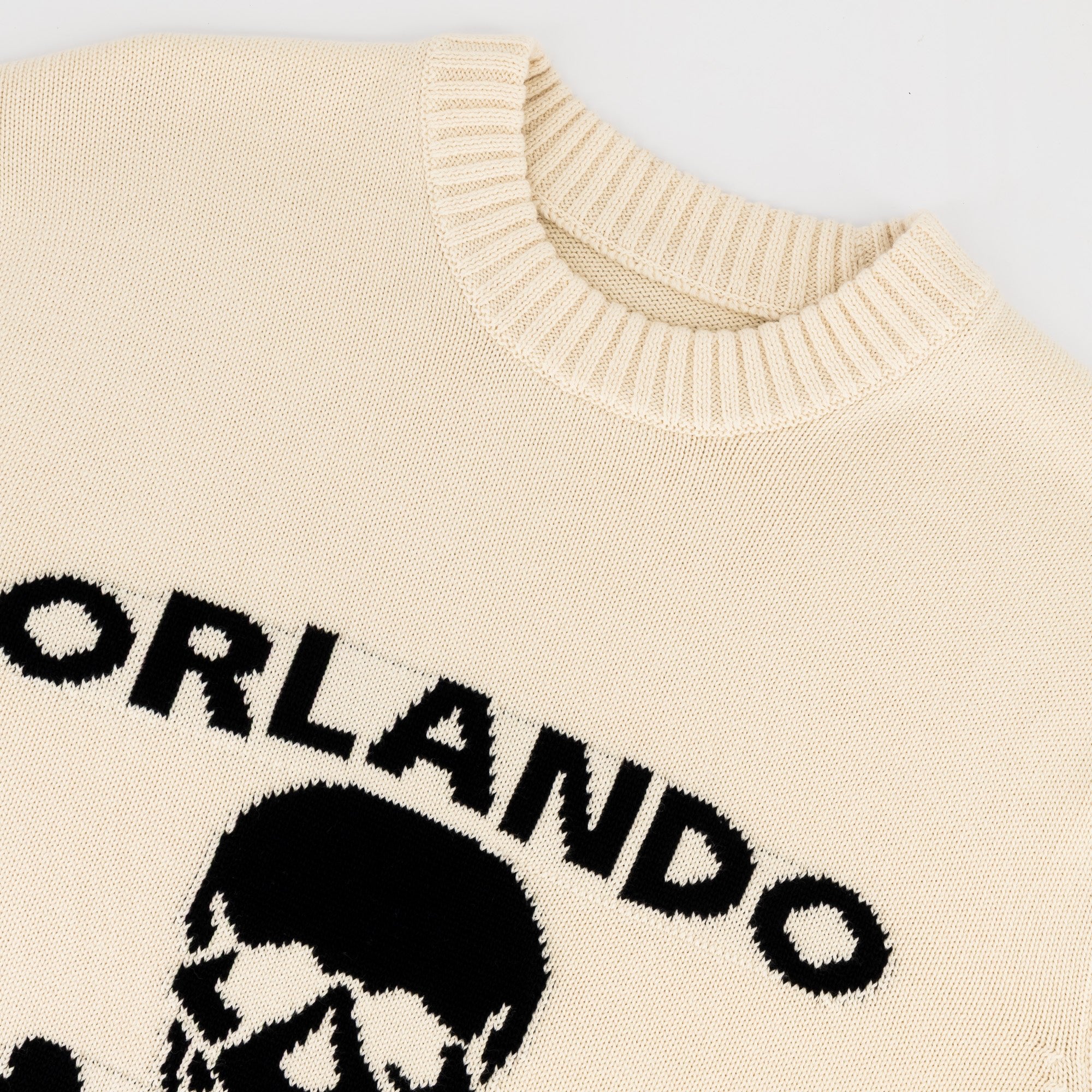 Orlando Pirates Xbone Crew Knit LS Jersey - Ivory - Old School