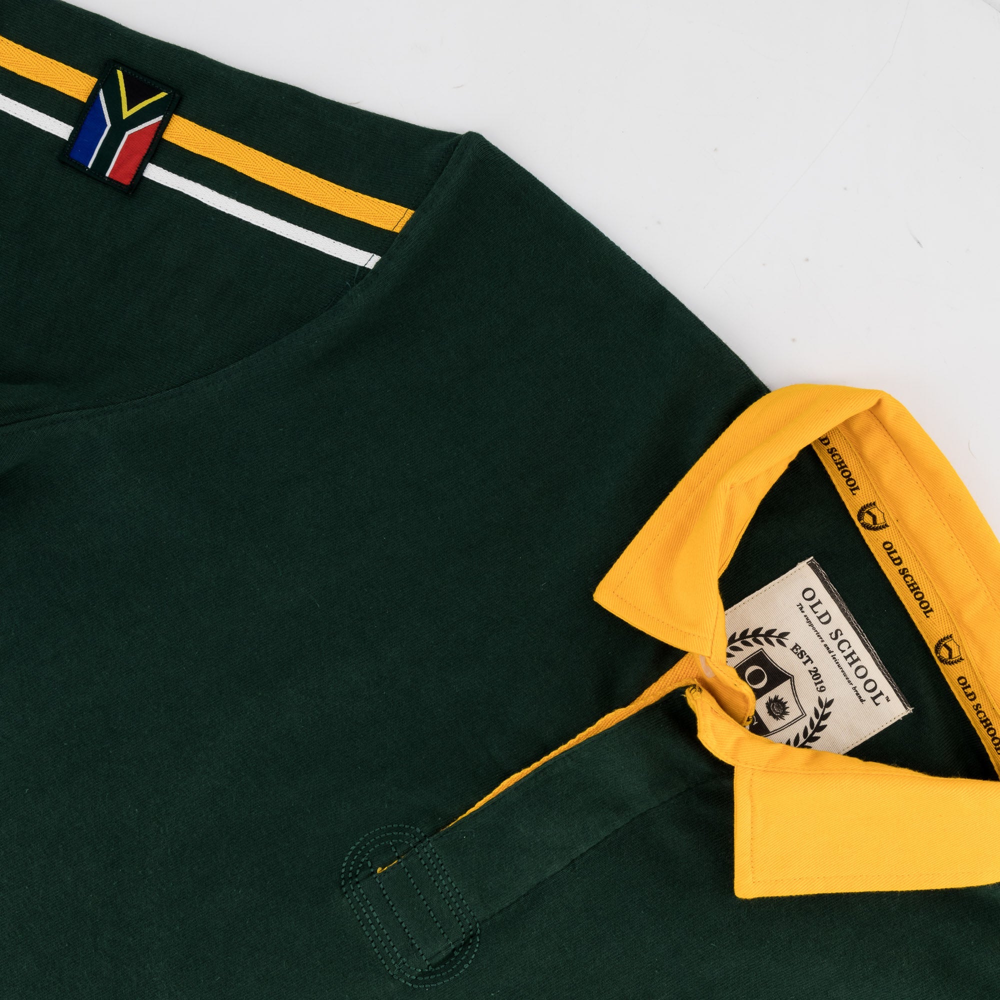 SA Supporters United SS Rugby Jersey - OS Green - Old School