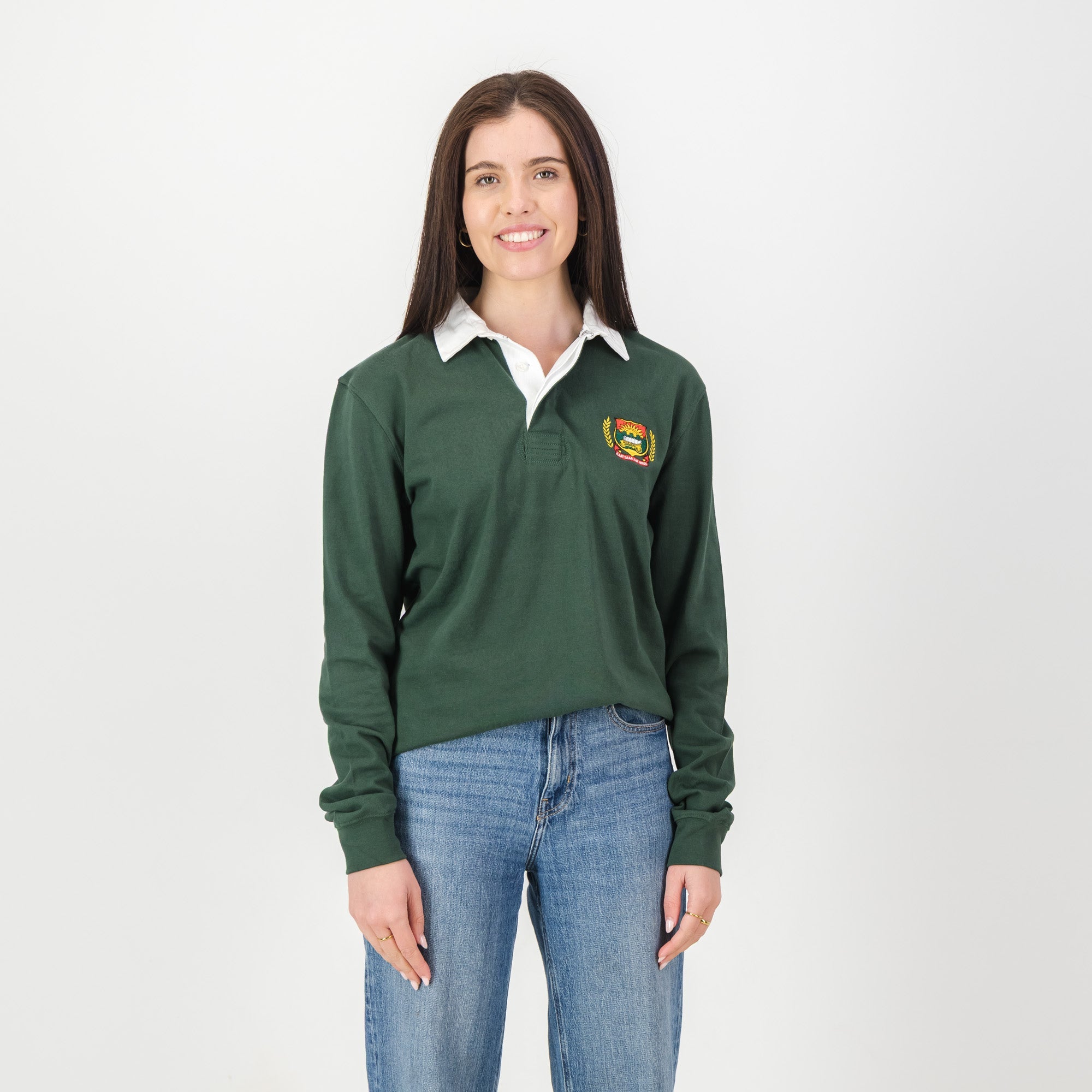 Schools Affies LS Rugby Jersey - OS Green - Old School