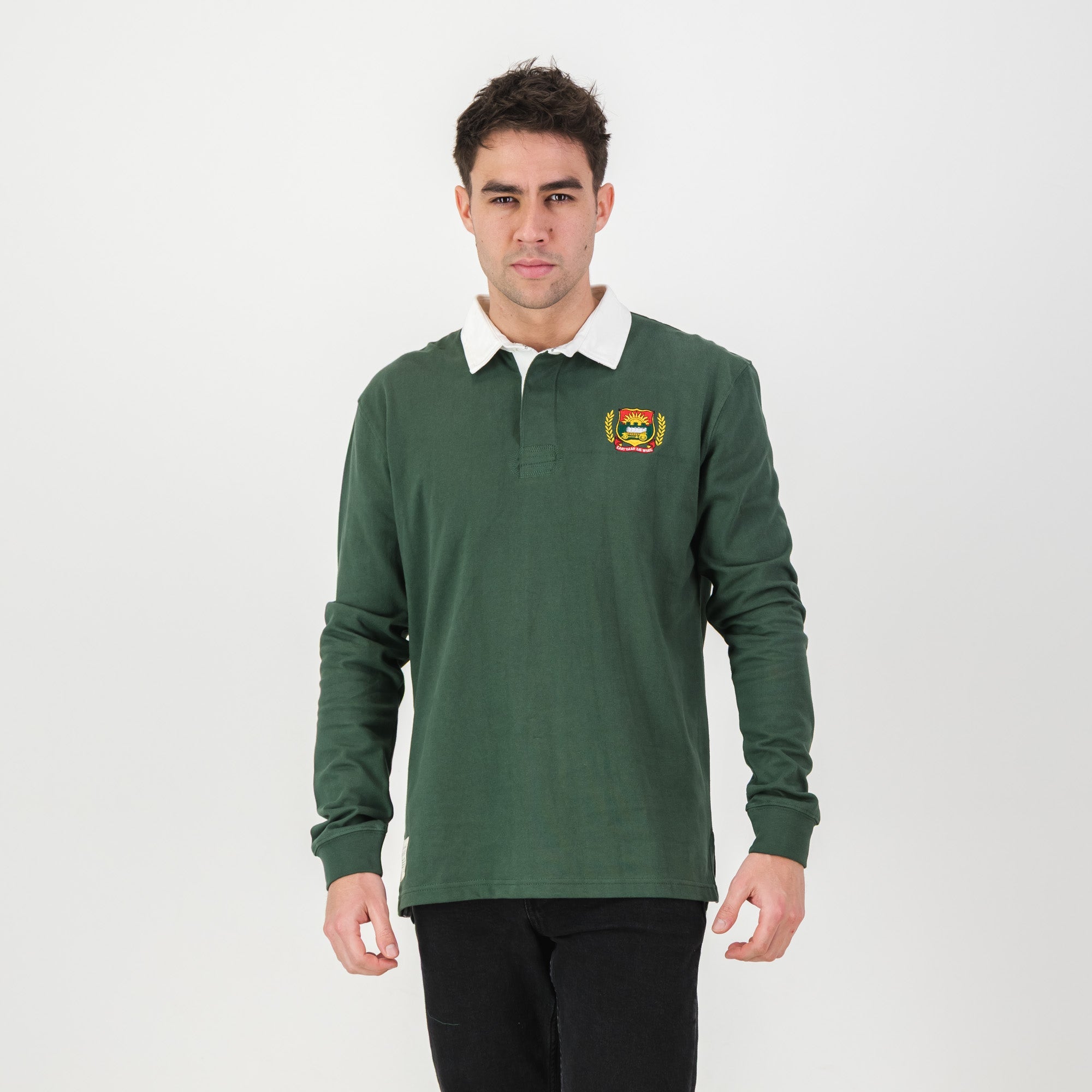 Schools Affies LS Rugby Jersey - OS Green - Old School