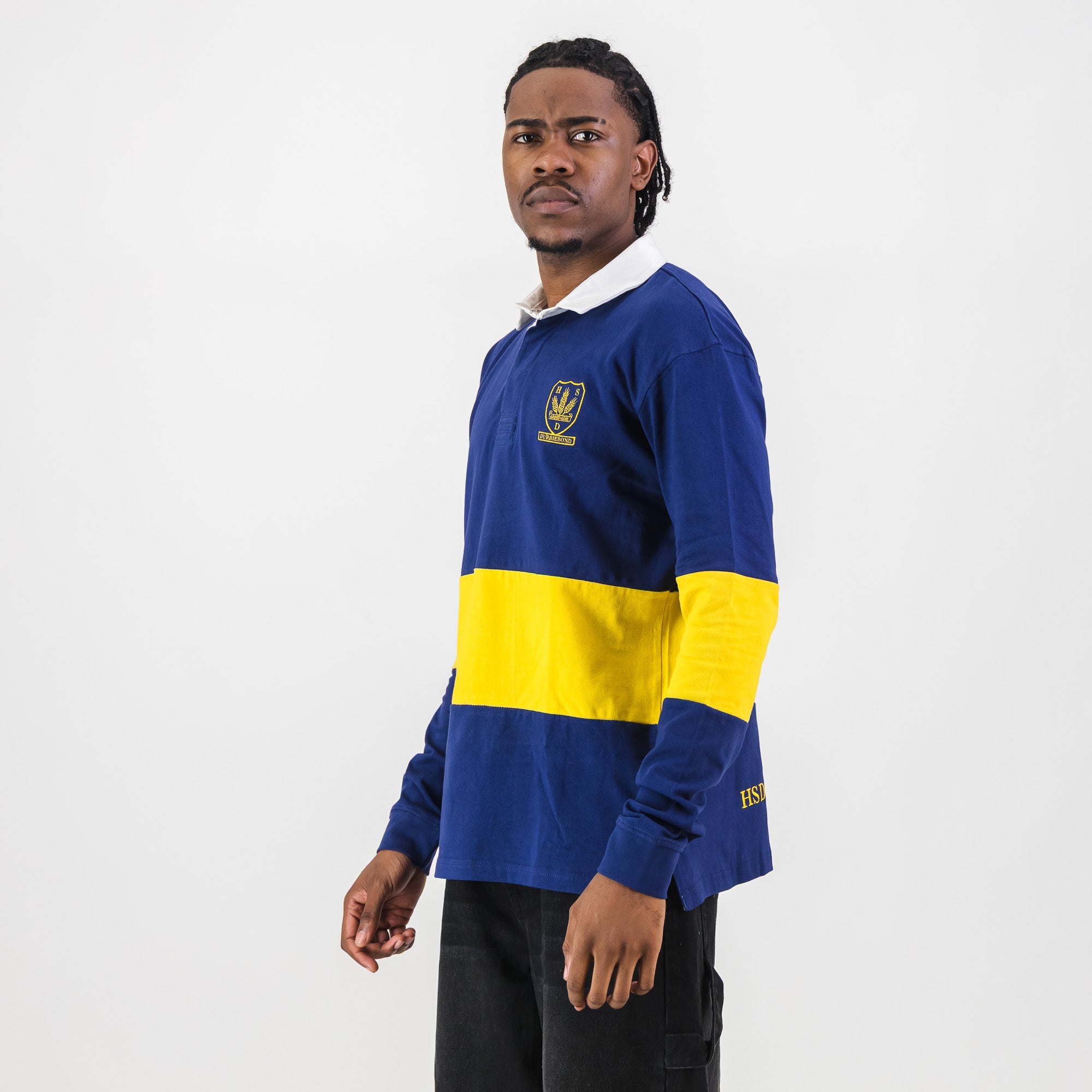 Schools Durbanville Hoerskool LS Rugby Jersey - Navy - Old School