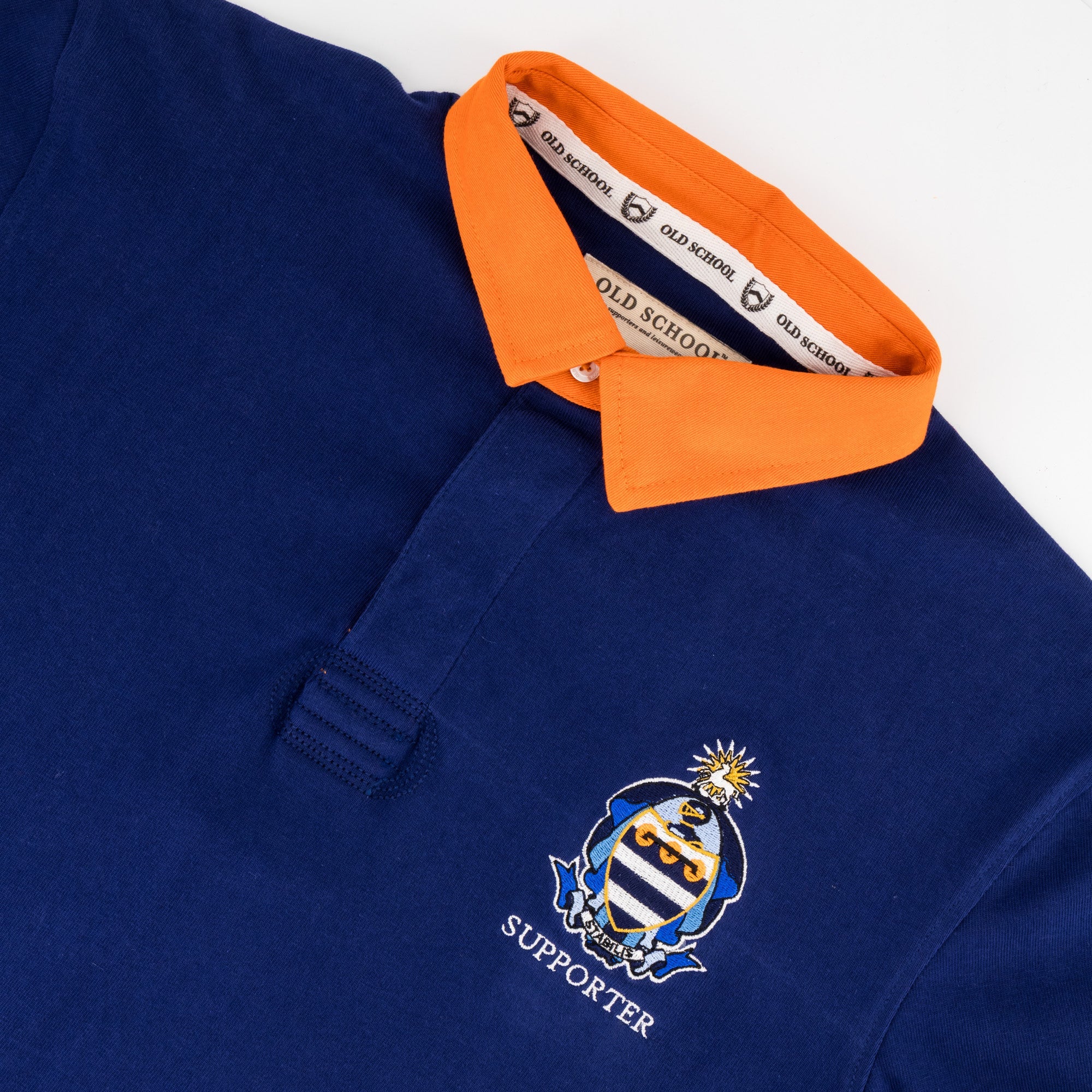 Schools Grey Bloem LS Rugby Jersey - Blue Depth - Old School