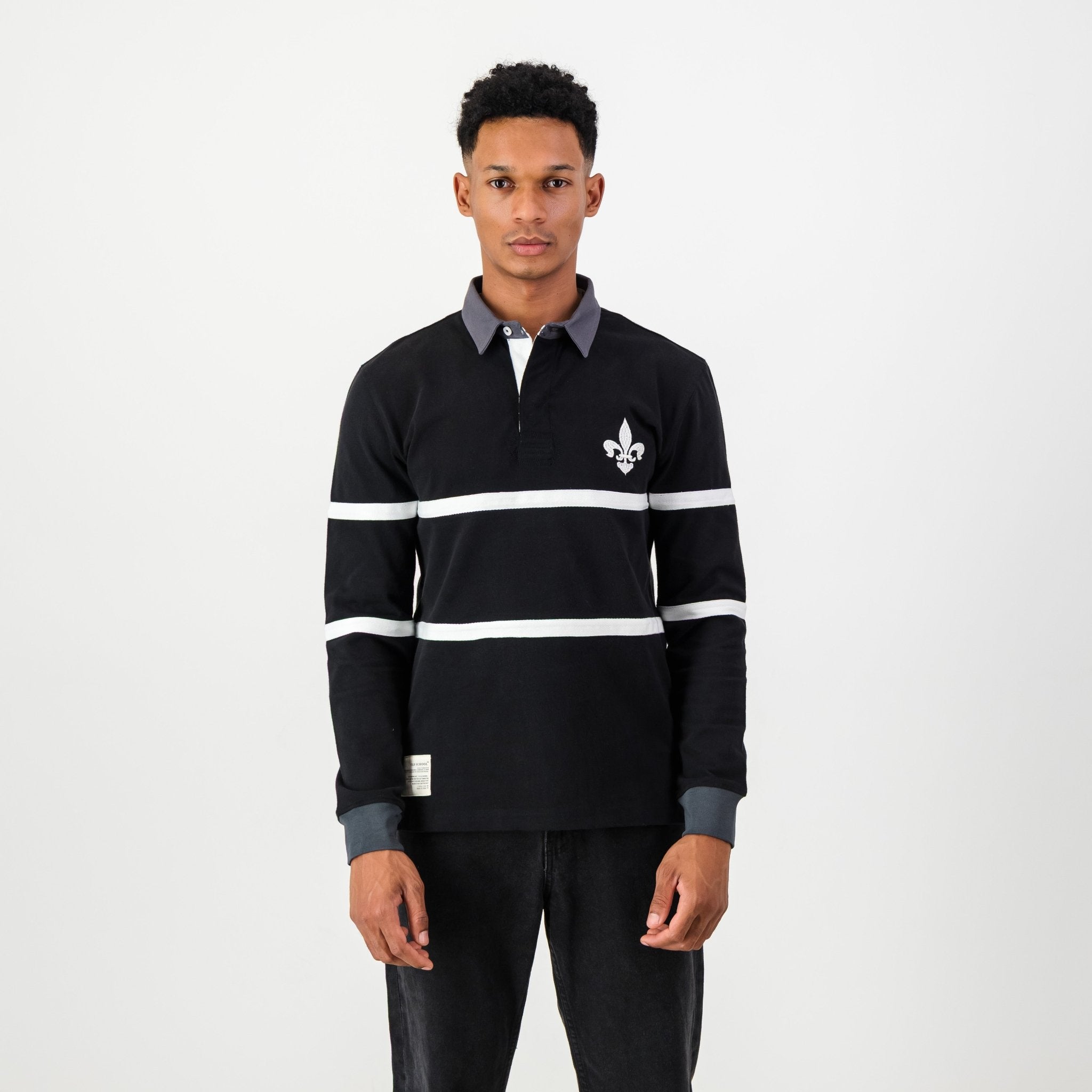 Schools Hilton College LS Rugby Jersey - Black - Old School