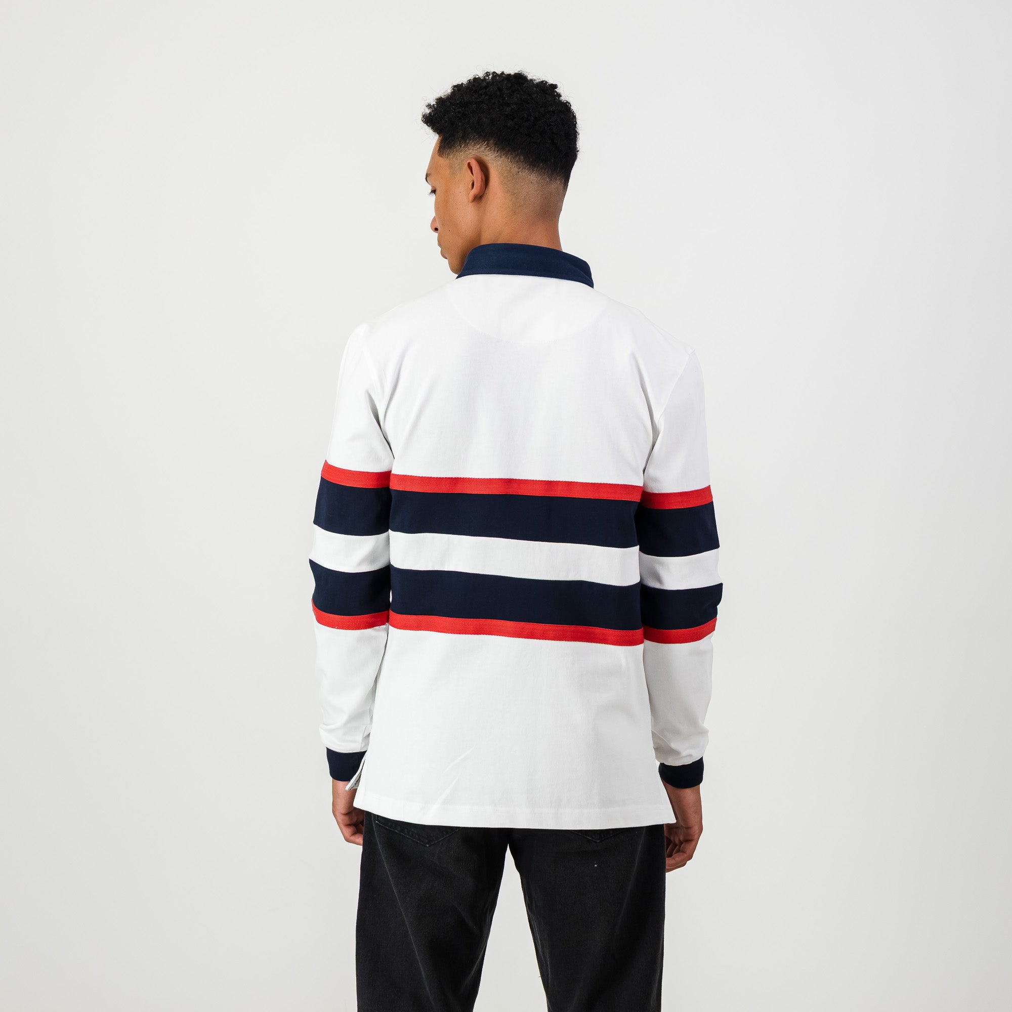 Schools HTS Middelburg LS Rugby Jersey - White - Old School