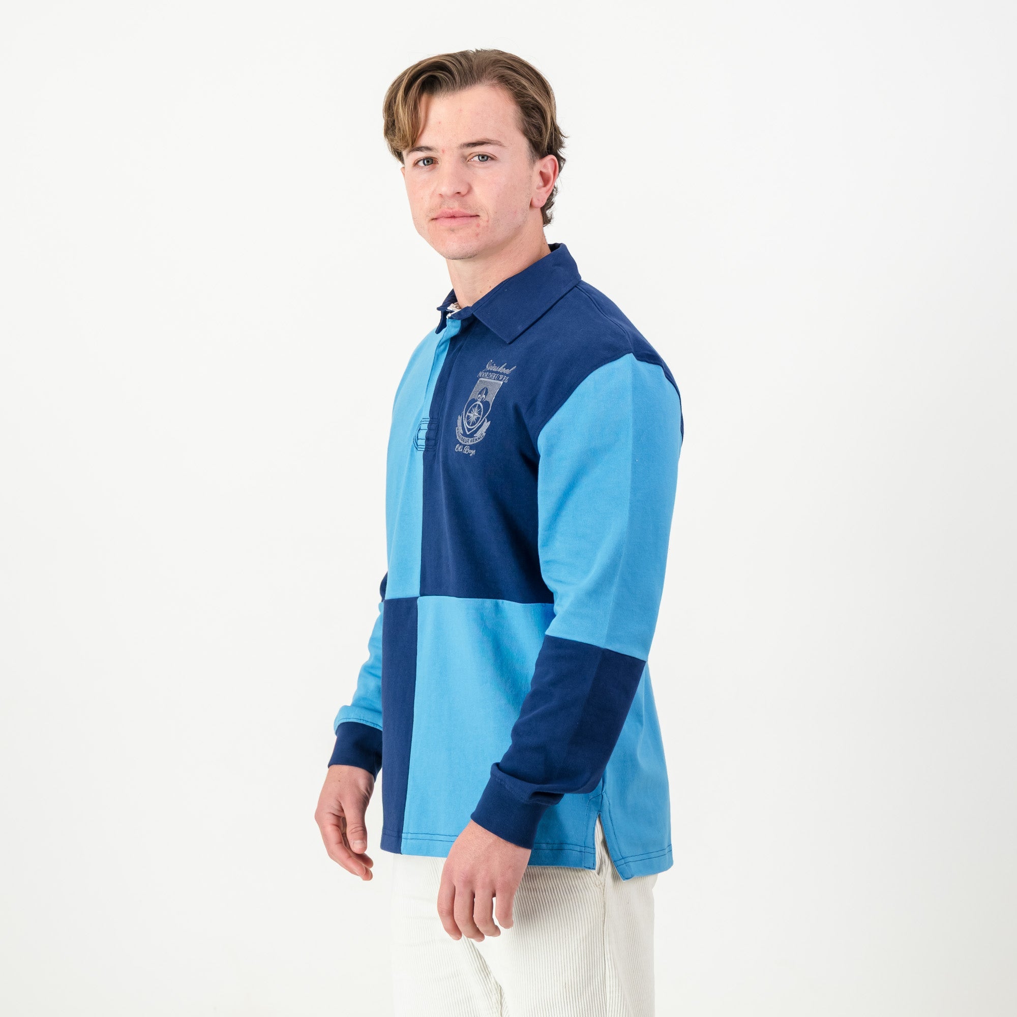 Schools Noordheuwel LS Rugby Jersey - Naut Blue - Old School