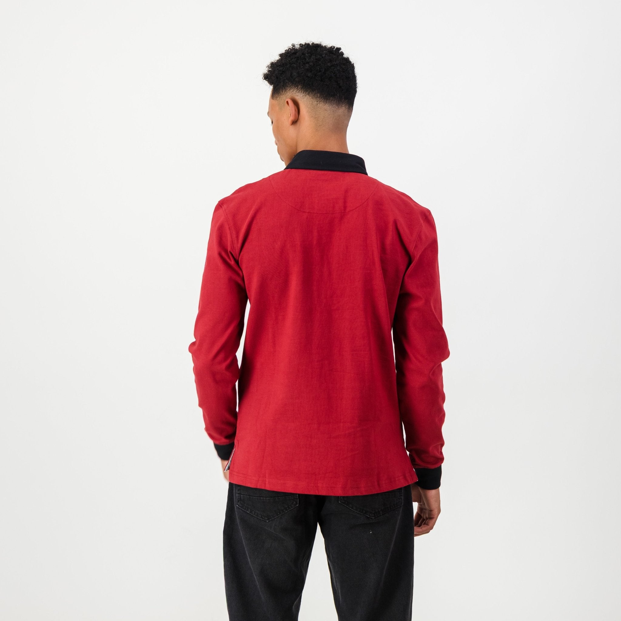 Schools Old Kingswoodian Club LS Rugby Jersey - Red - Old School