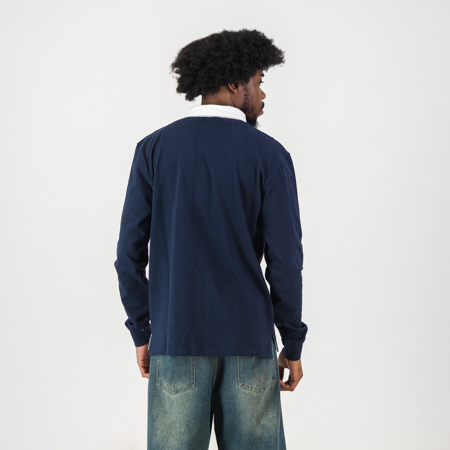 Schools Paarl Boys LS Rugby Jersey - Navy - Old School