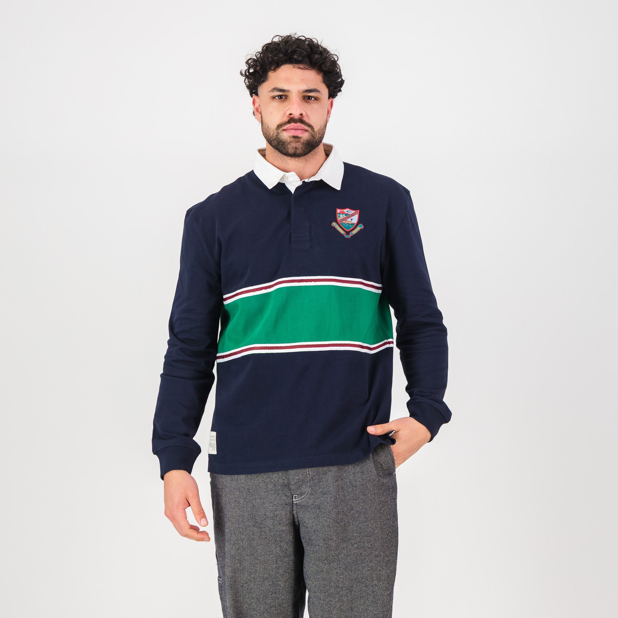 Schools Pietersburg High LS Rugby Jersey - Navy - Old School