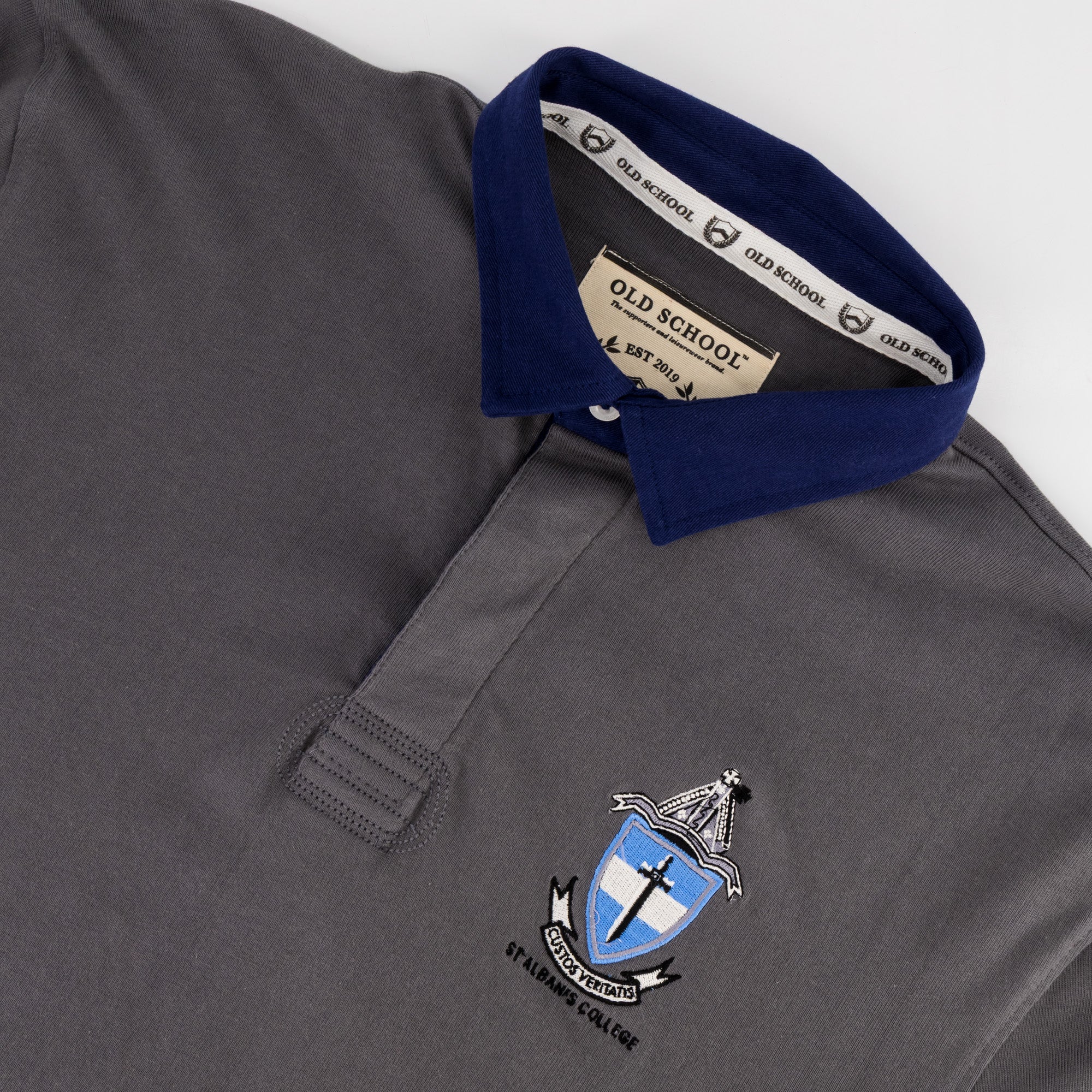 Schools St Albans LS Rugby Jersey - Grey - Old School