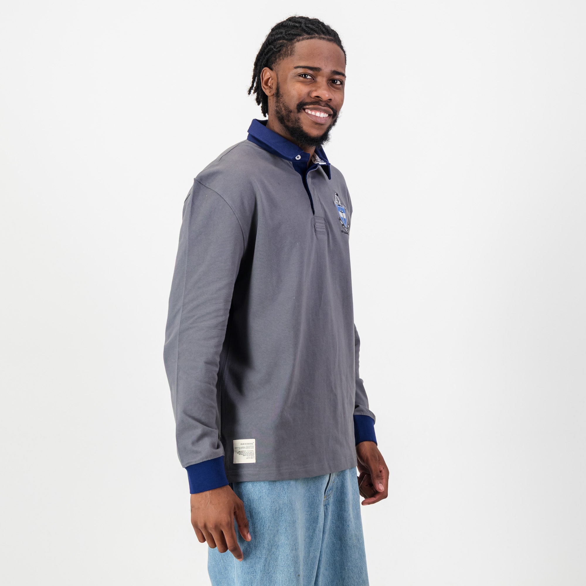 Schools St Albans LS Rugby Jersey - Grey - Old School