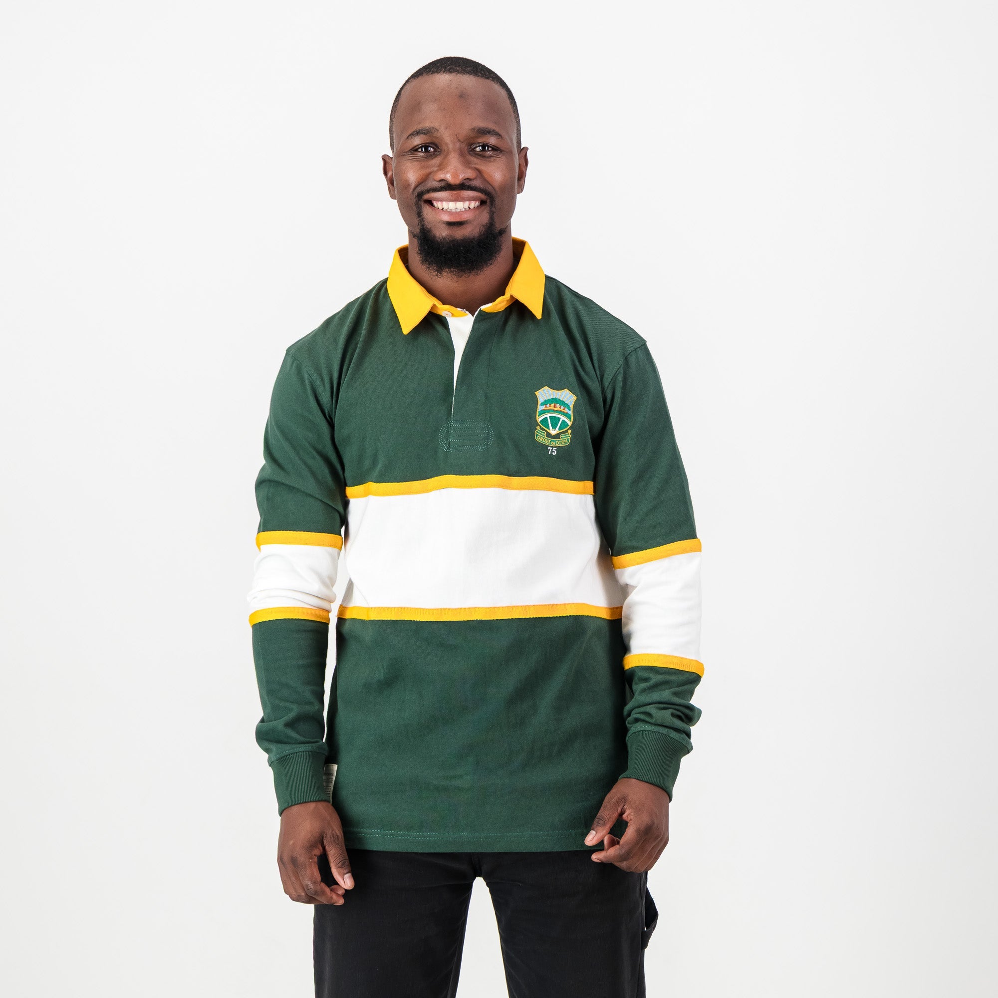 Schools Wonderboom Long Sleeve Rugby Jersey - Os Green - Old School