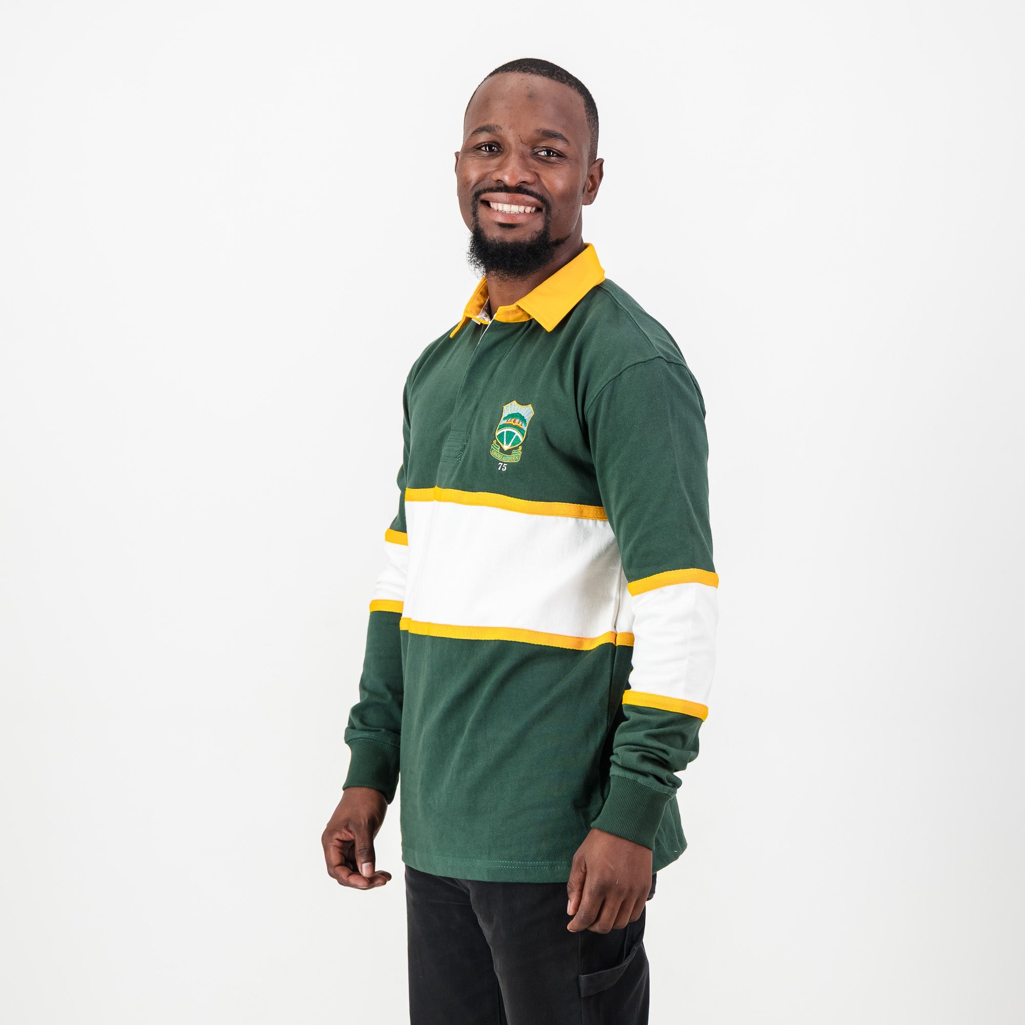Schools Wonderboom Long Sleeve Rugby Jersey - Os Green - Old School