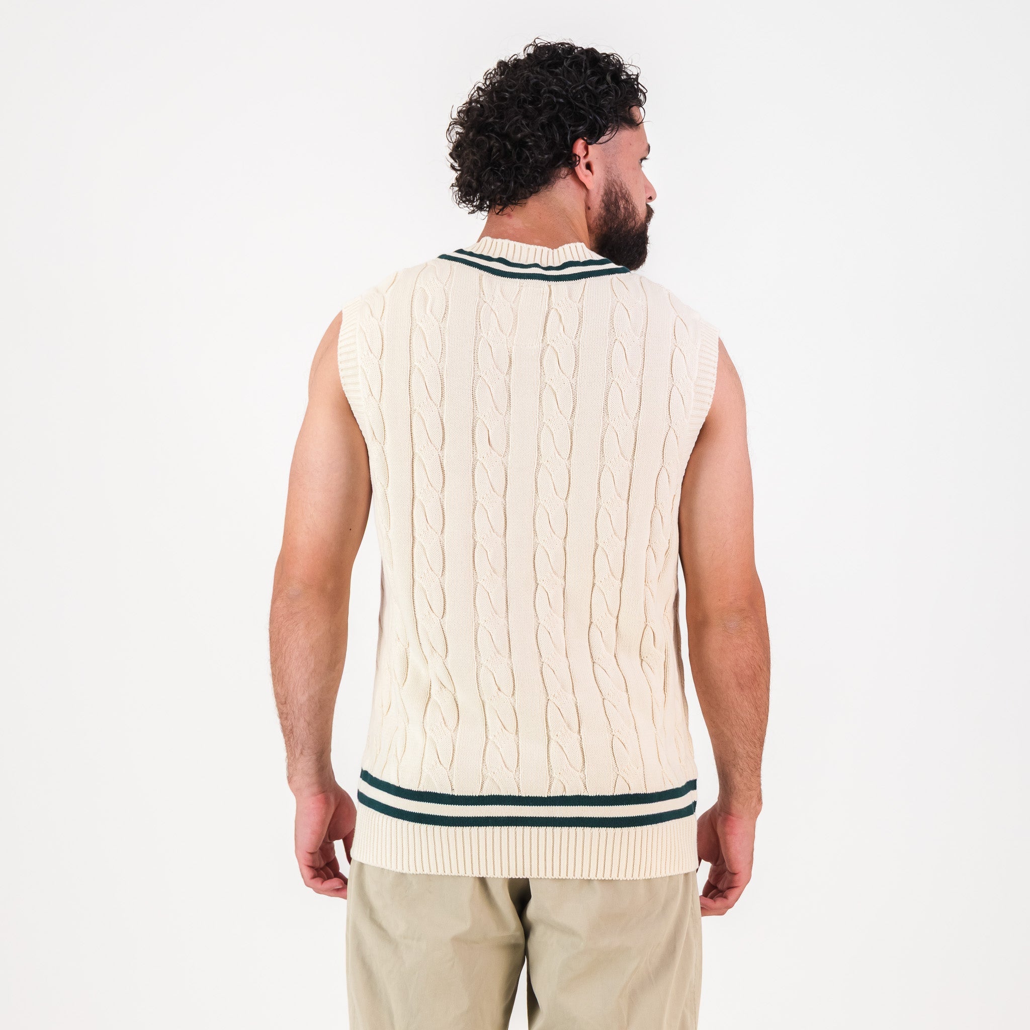 Springboks 95 Vest Knit - Ivory - Old School