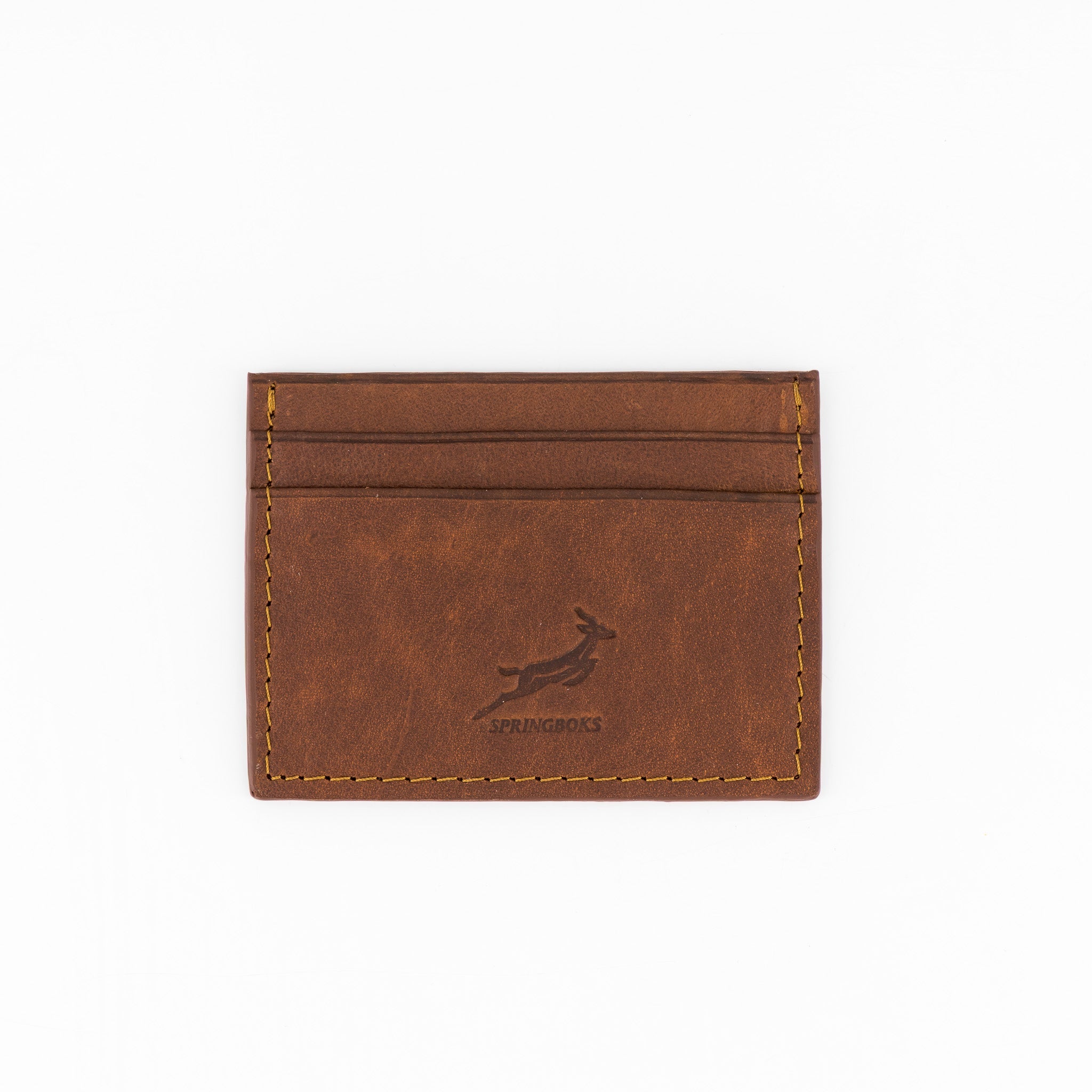 Springboks Accessories Leather Accessories Card Holder Emb Brown - Old School