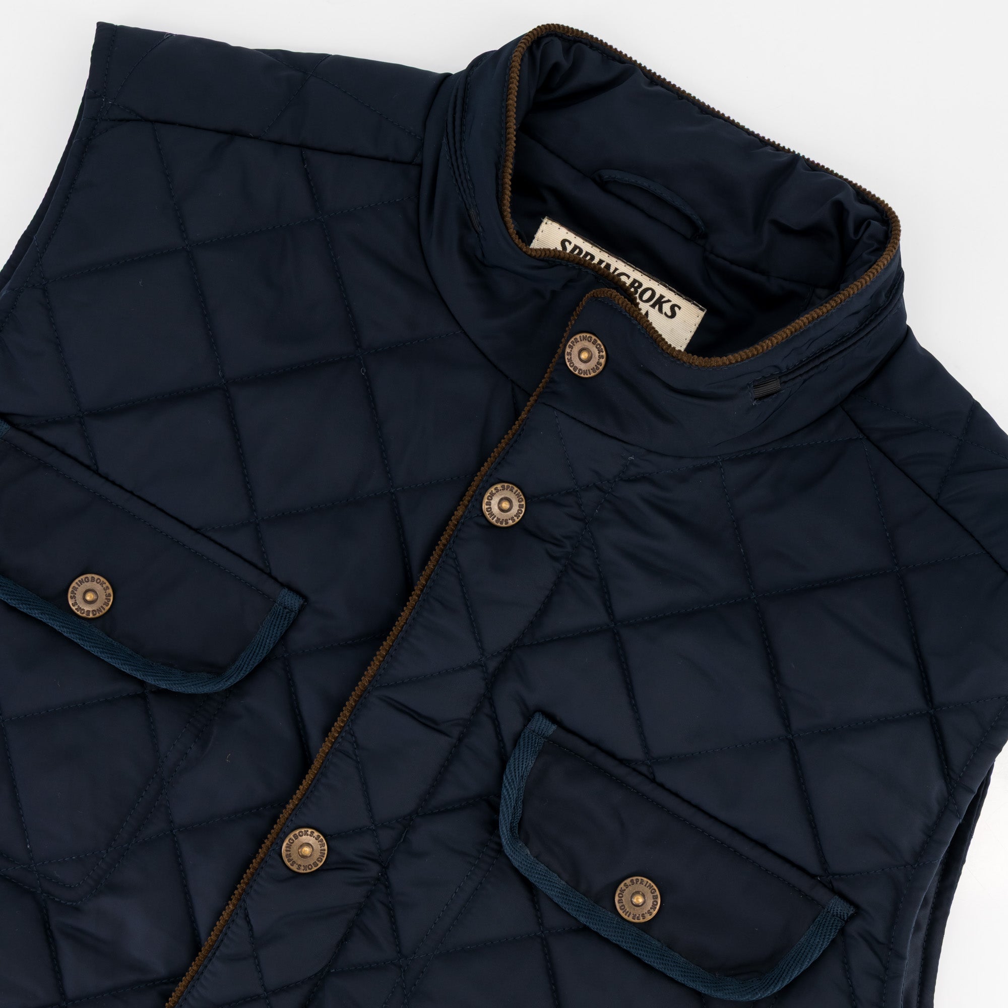 Springboks Barbour Gilet - Navy - Old School