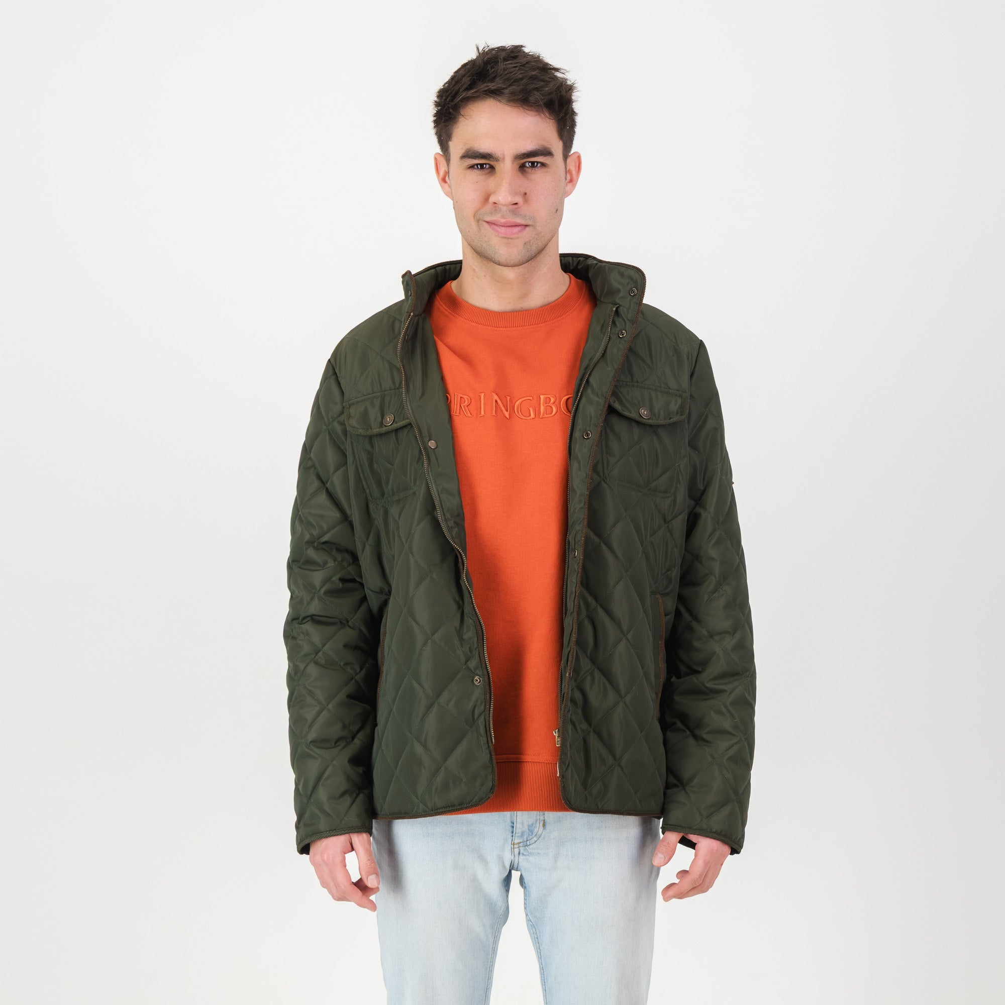 Springboks Barbour Jacket - Forest Green - Old School
