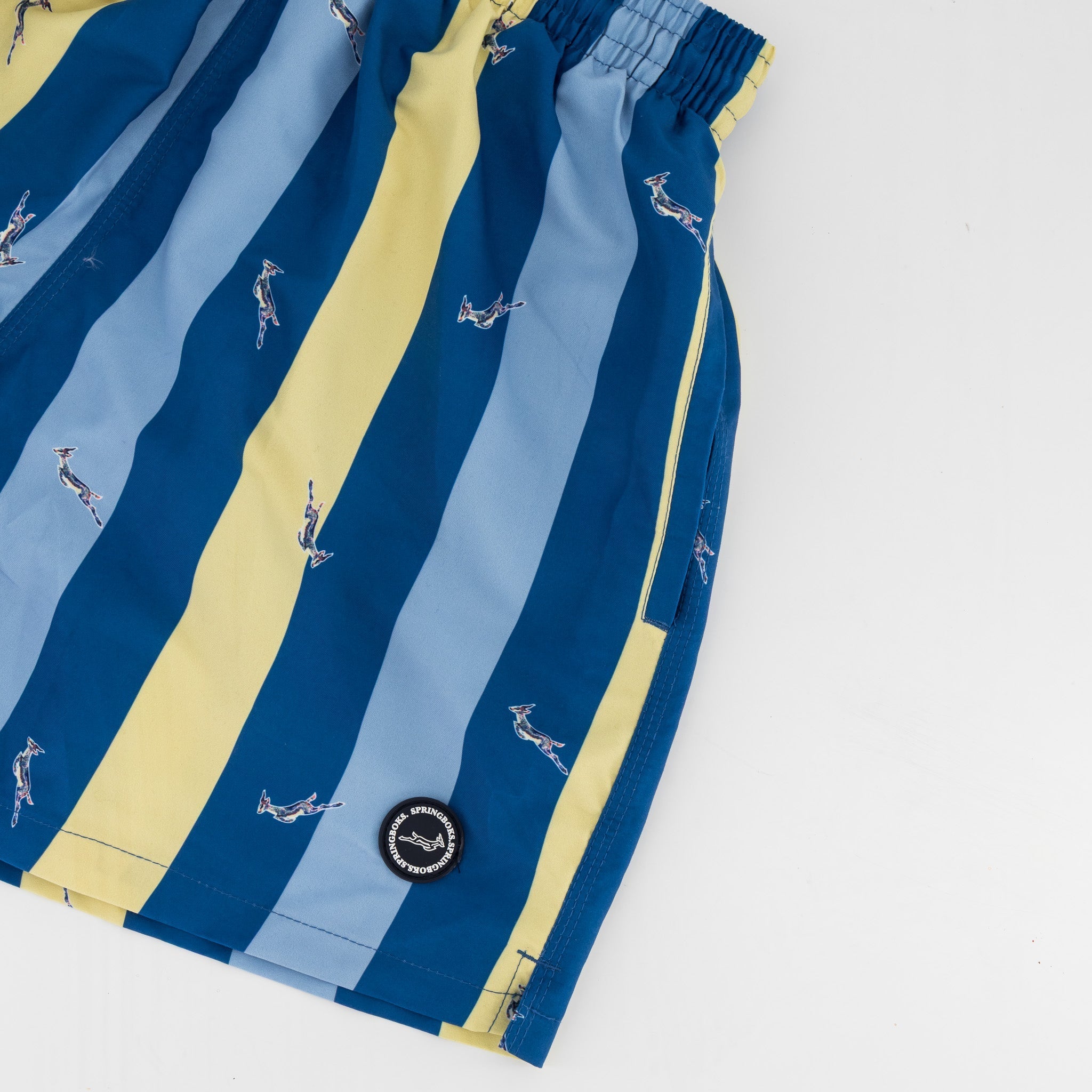 Springboks Candy Stripe SB Print Swim Shorts - Skyway - Old School