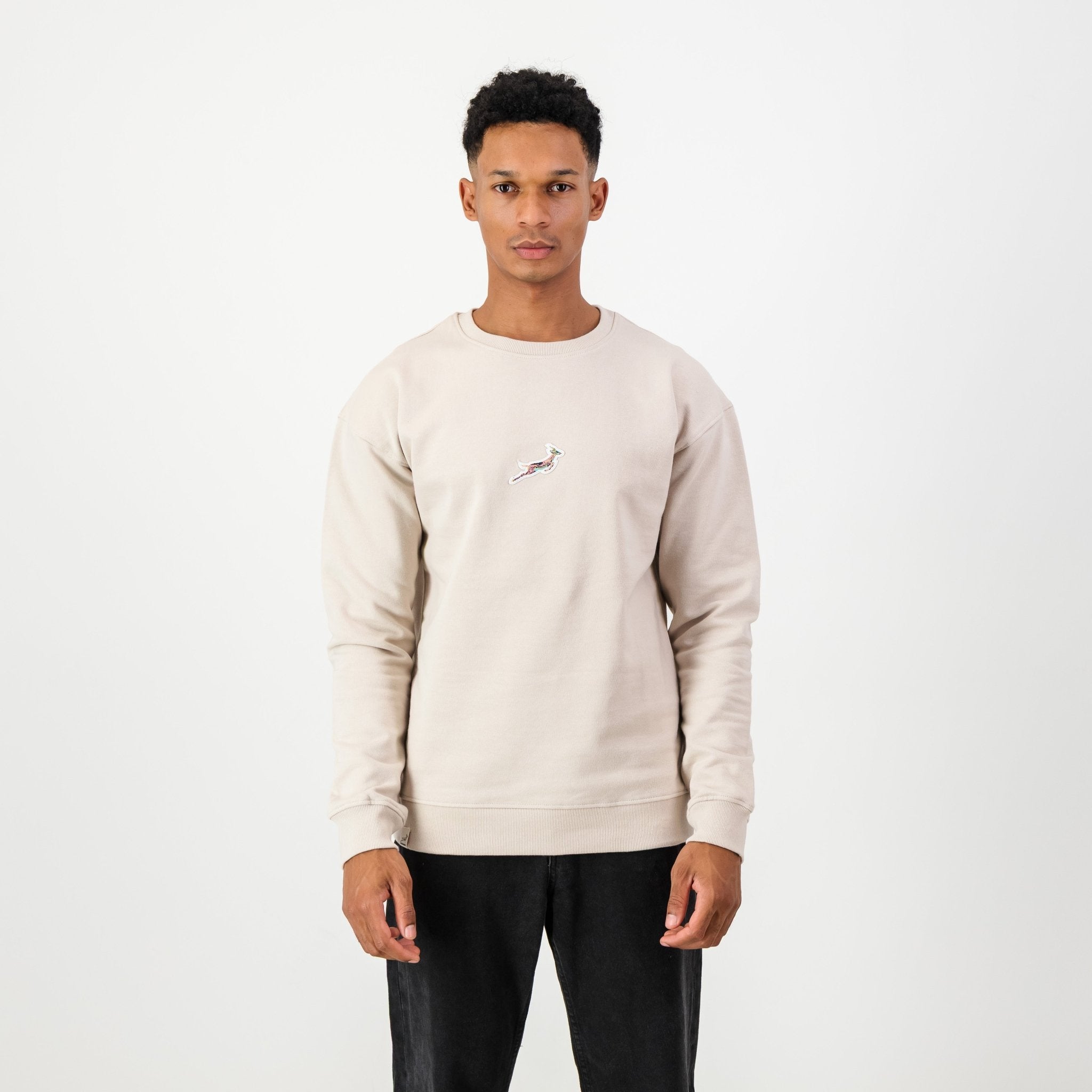 Springboks Colour Pop Sweat - Ivory - Old School