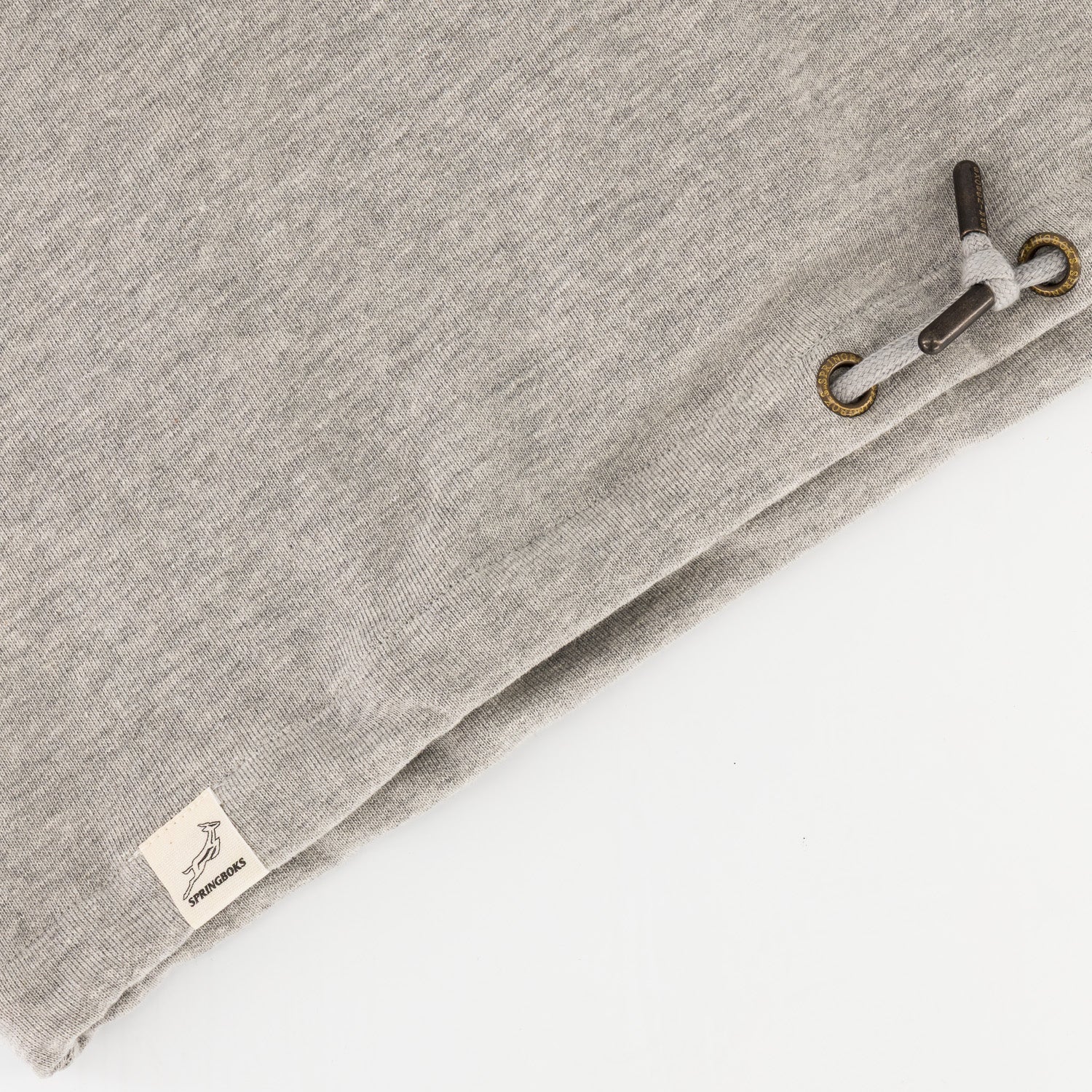 Springboks Crop Crew Sweat - LT Grey Melange - Old School