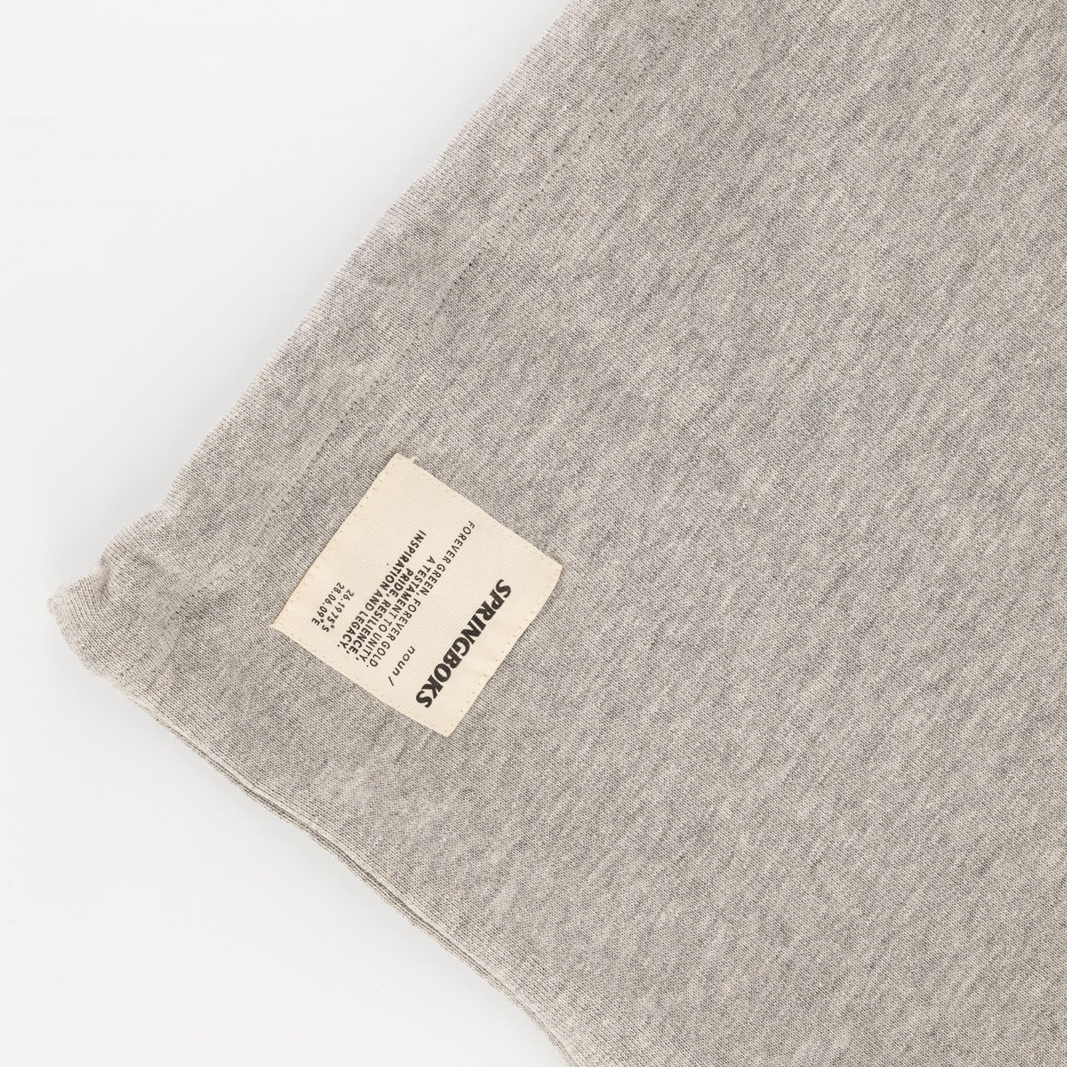 Springboks Crop Crew Sweat - LT Grey Melange - Old School