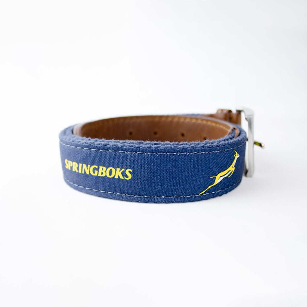 Springboks Golf Belt - Navy - Old School