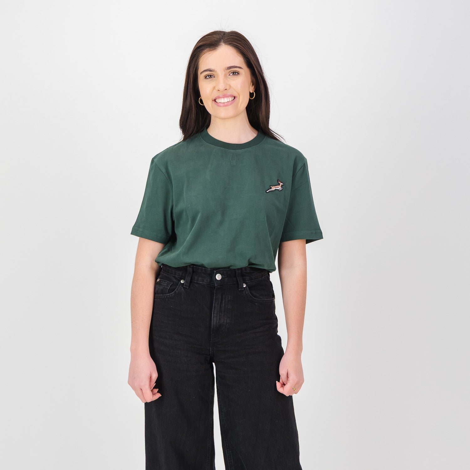 Springboks LC EMB Regular Crew Tee - OS Green - Old School