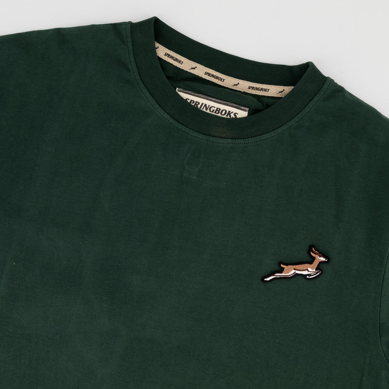 Springboks LC EMB Regular Crew Tee - OS Green - Old School