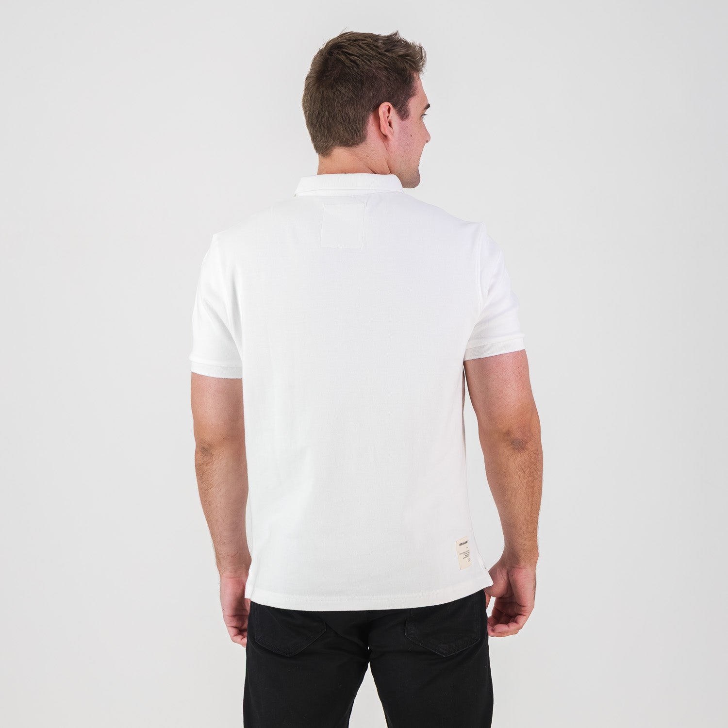 Springboks LC SML Badge SS Polo - White - Old School
