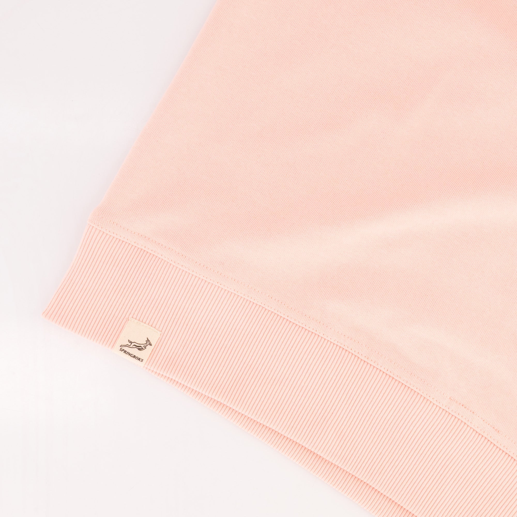Springboks Metal Rivet Crew Sweat - Rose Quartz - Old School