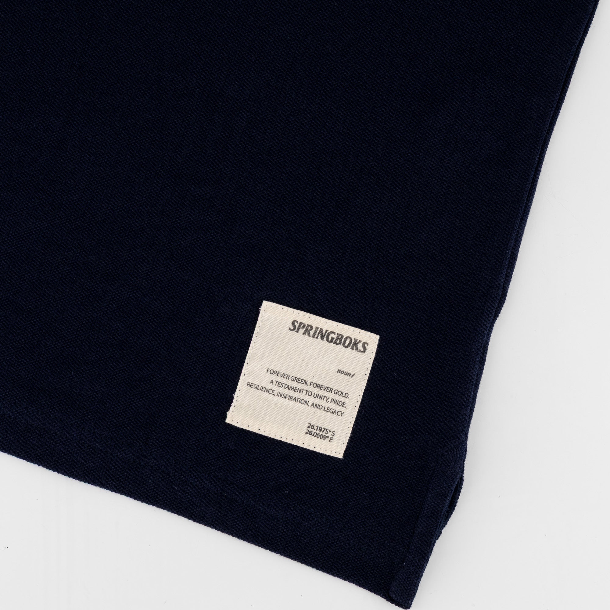 Springboks Nat Badge Boxy Crew Tee - Navy - Old School